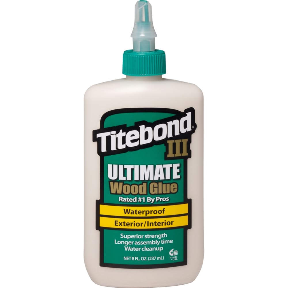 Titebond III Ultimate Wood Glue Brown Waterproof, Interior/Exterior Wood  Adhesive (Actual Net Contents: 8-fl oz) in the Wood Adhesive department at