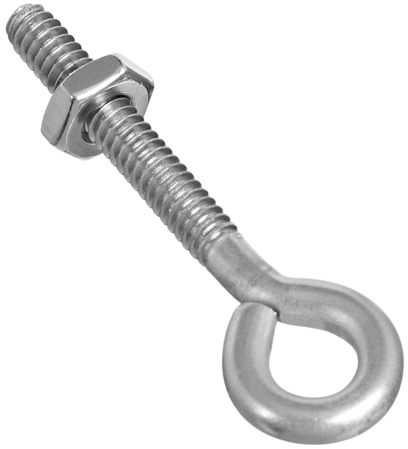 National #0 Stainless Steel Large Screw Eye