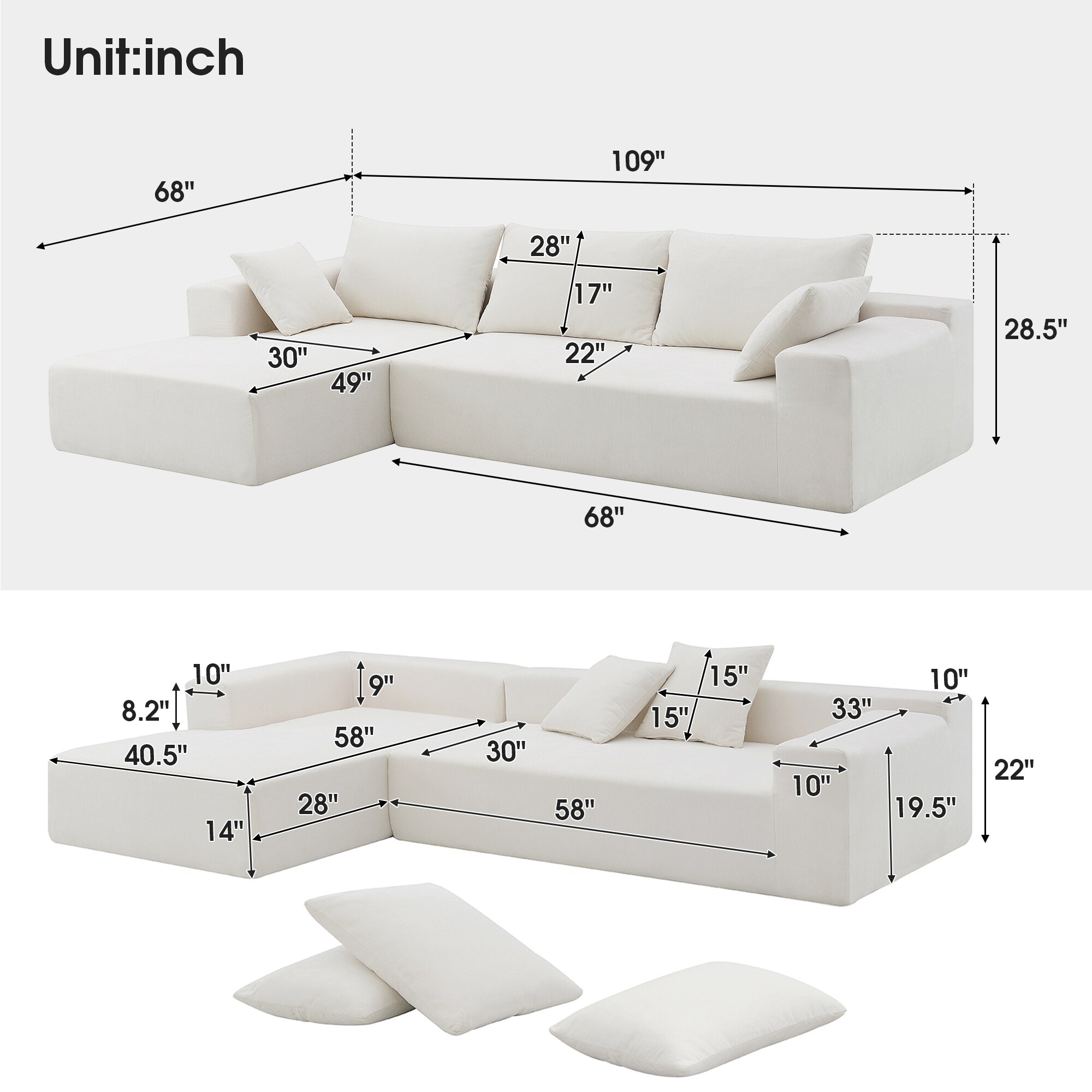 ModernLuxe L-GS000448AAK Sofas-Loveseats - View #8