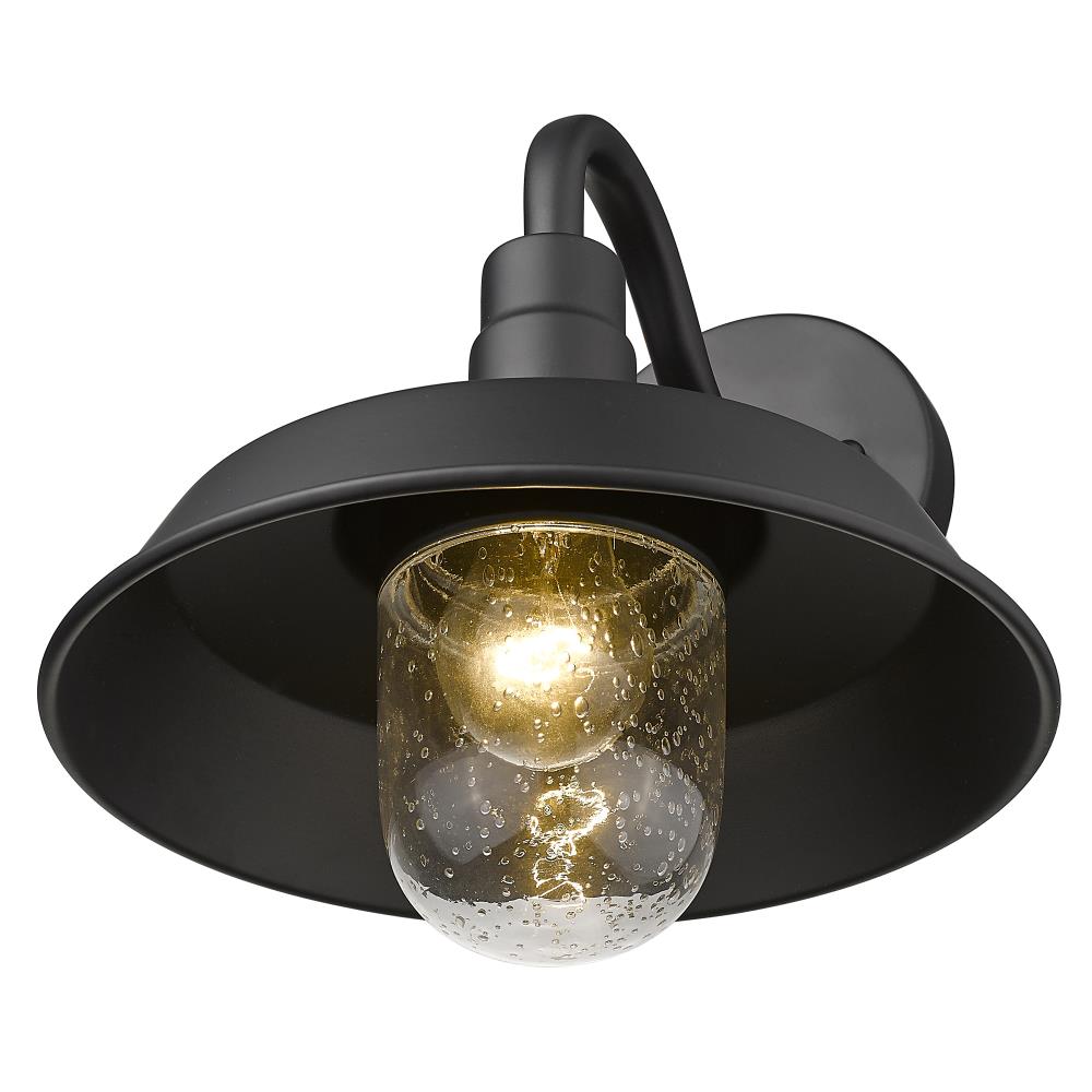 Burry 12" Black Dimmable Direct Wired Wall Light