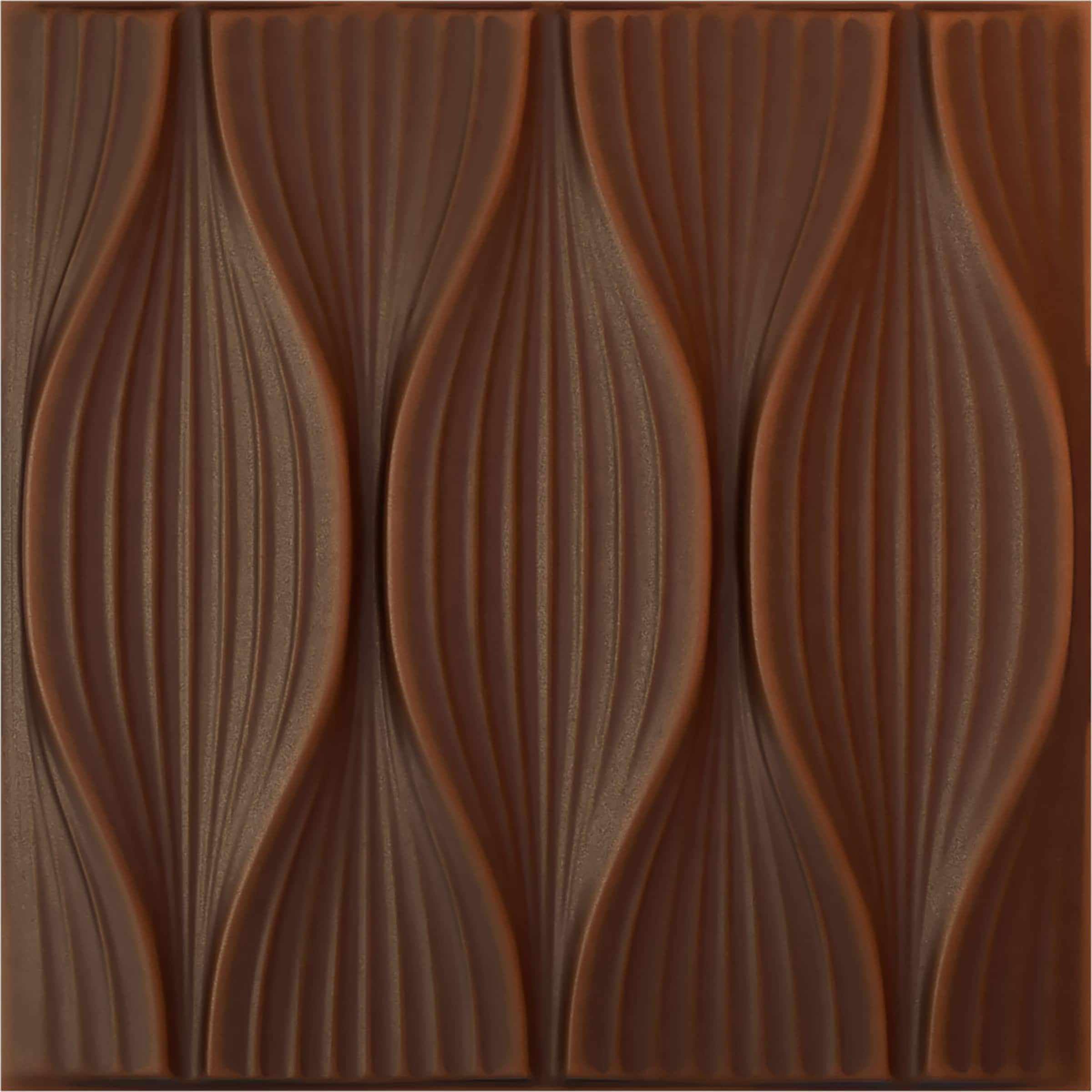 Ekena Millwork WP20X20WWDRU 19-5/8-in x 19-5/8-in Embossed Paintable/Stainable Red PVC Wall Panel (
