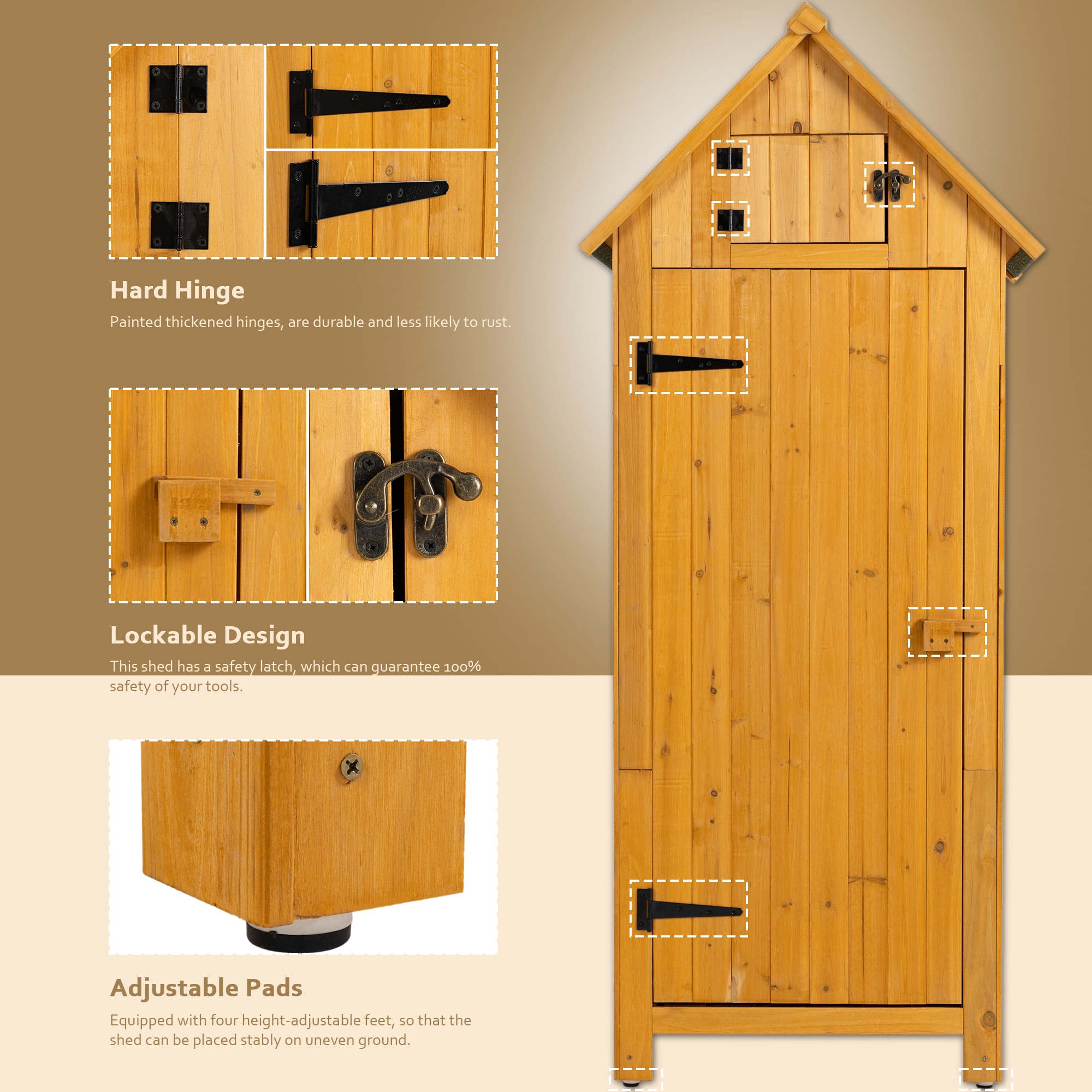 WELLFOR TWSG019-NA Wood-Storage-Buildings - View #7