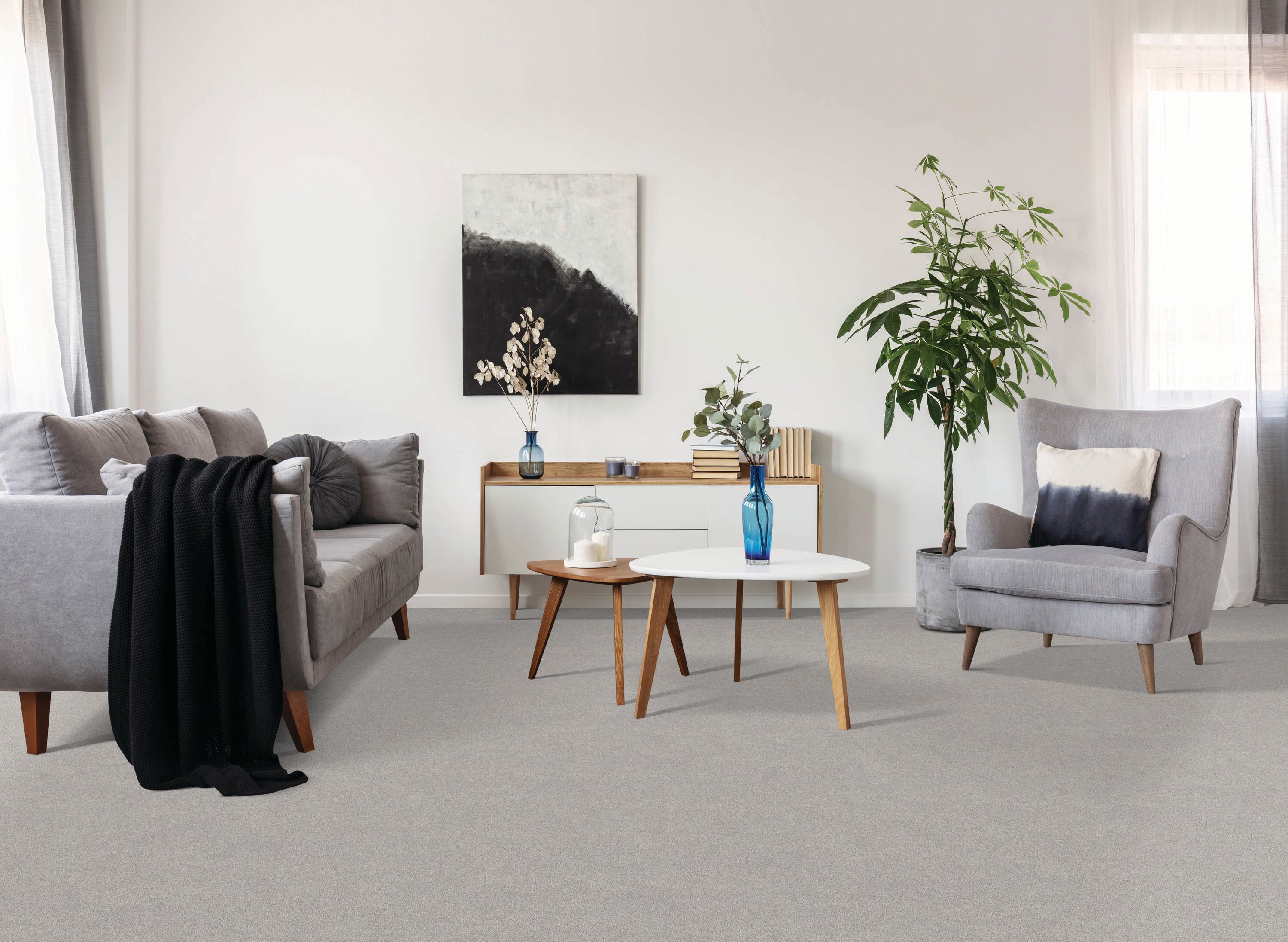 STAINMASTER Beatitude Modern Art Plush Indoor Carpet in the Carpet  department at