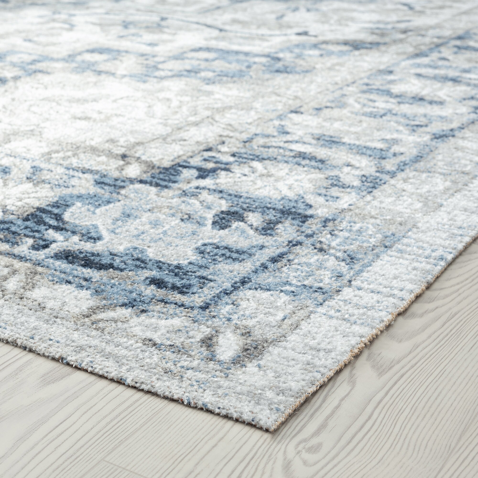 Palazzo 5' x 8' Gray Synthetic Modern Rectangular Rug