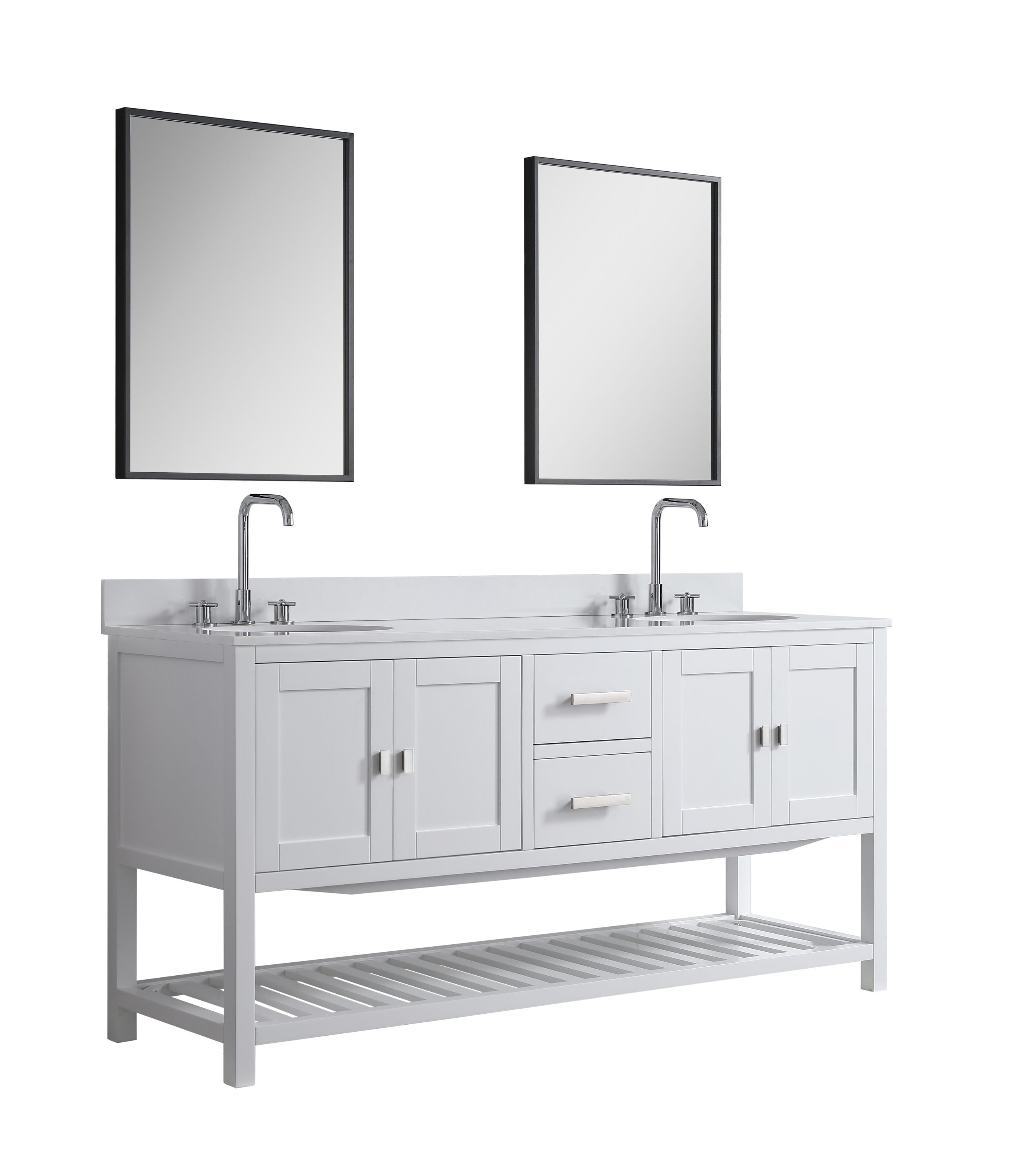 Design Element DEC055-72-W-CB vanities - View #3