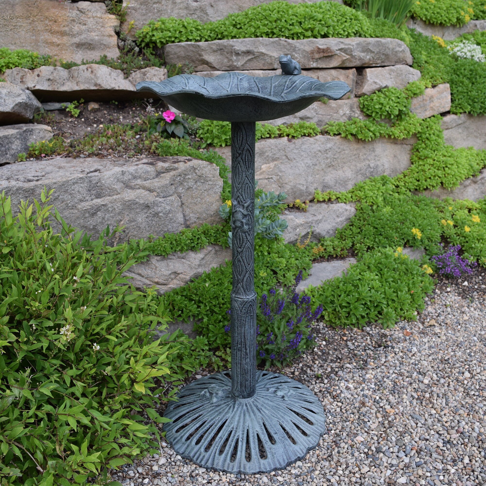 Oakland Living 5012-VGY birdbaths - View #2