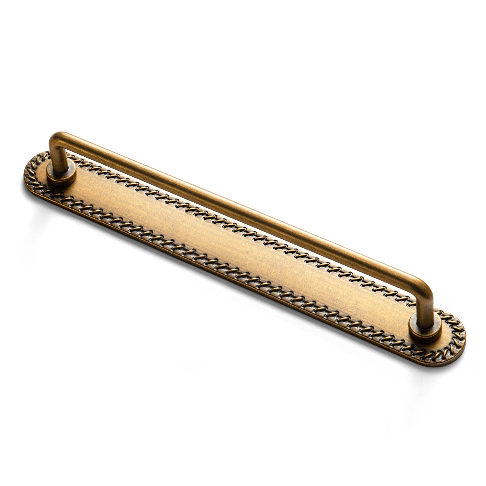 Miaokesen 1827GT-G016-192-2 7-9/16-in , 192mm Center to Center Antique Brass Cylindrical Bar Drawer Pull 2 -Pack