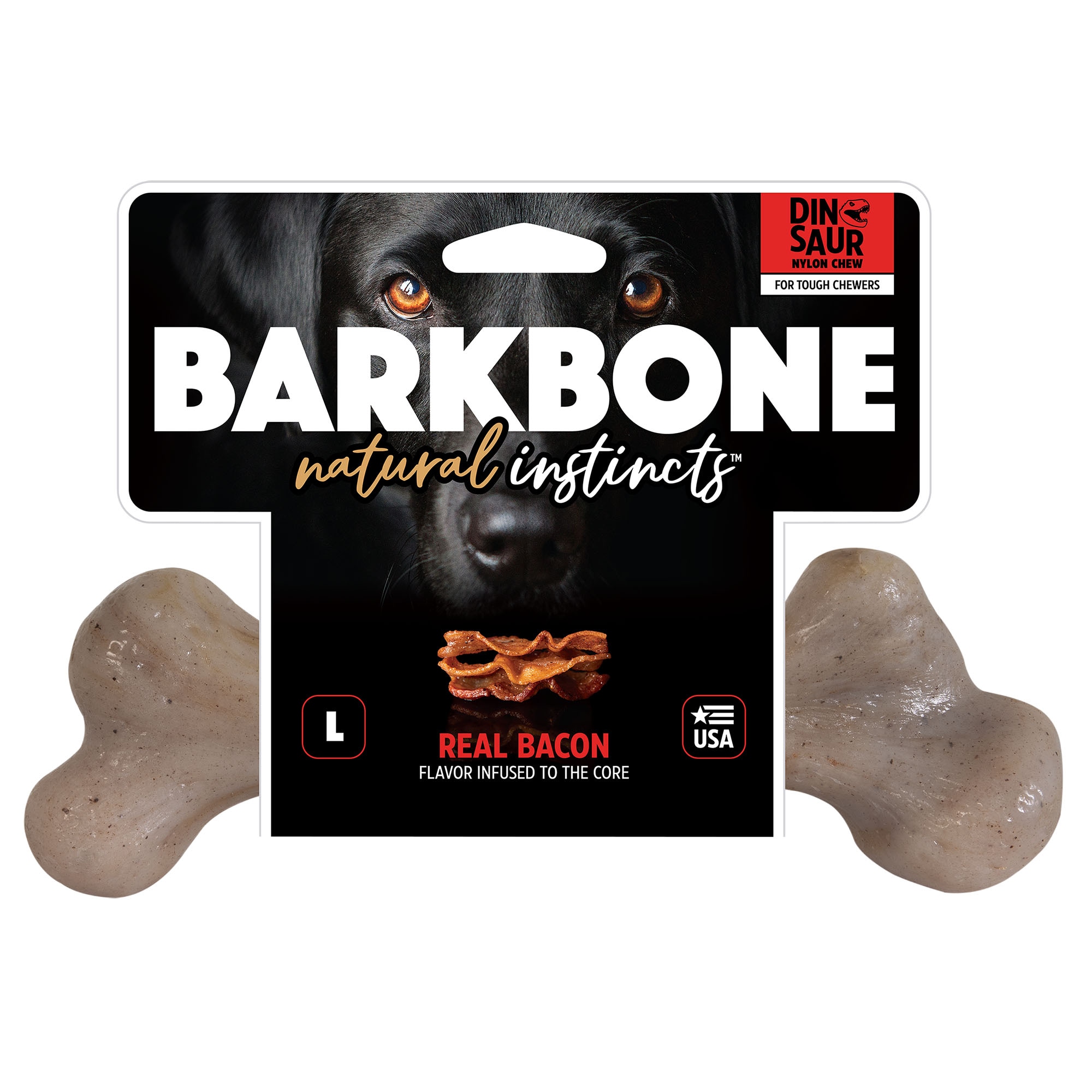 Pet Qwerks 36027 Barkbone Nylon Interactive Dog Toy