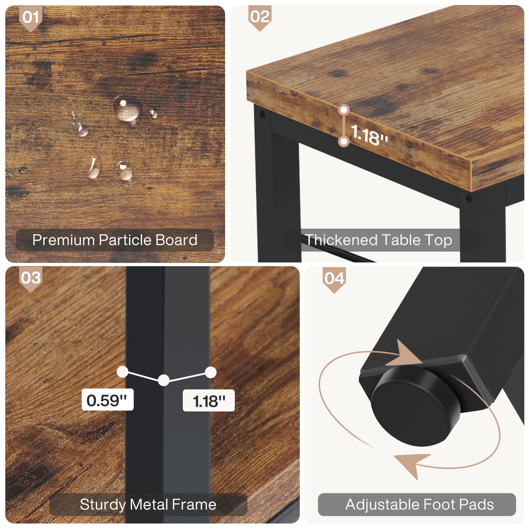 Tribesigns LWFD-U0119 Console-Sofa-Tables - View #4
