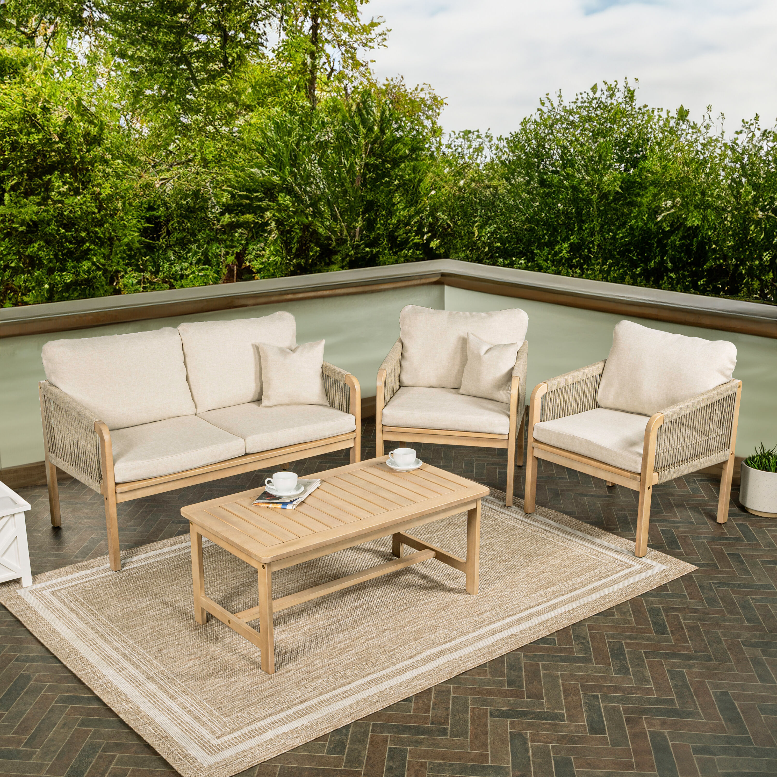JONATHAN  Y LVG1202A-4SET Patio-Conversation-Sets - View #4