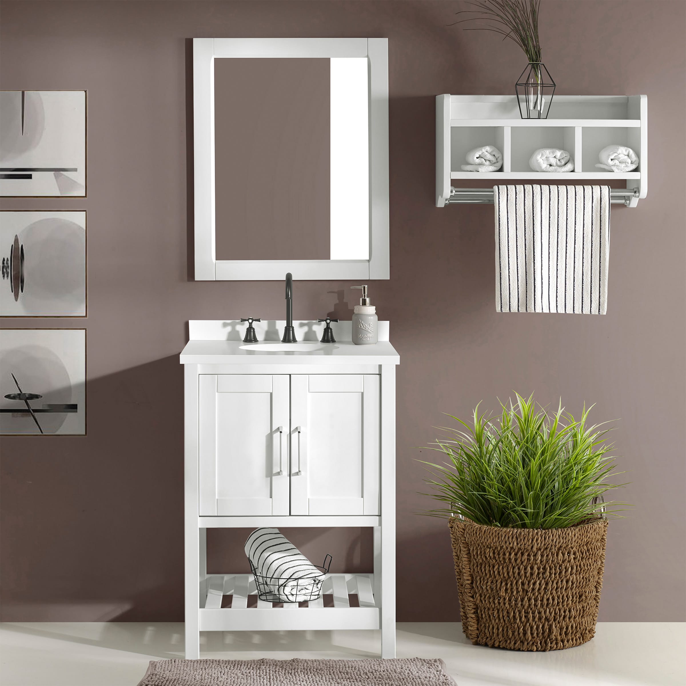 Alaterre Furniture AVAN24WHAA vanities - View #3