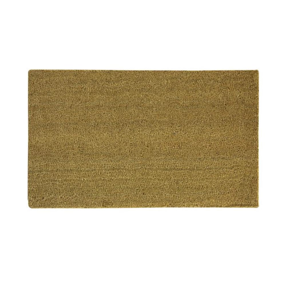 Sports Licensing Solutions  Coir Door Mat 18 in x 30 in Tan Non-Slip Blank