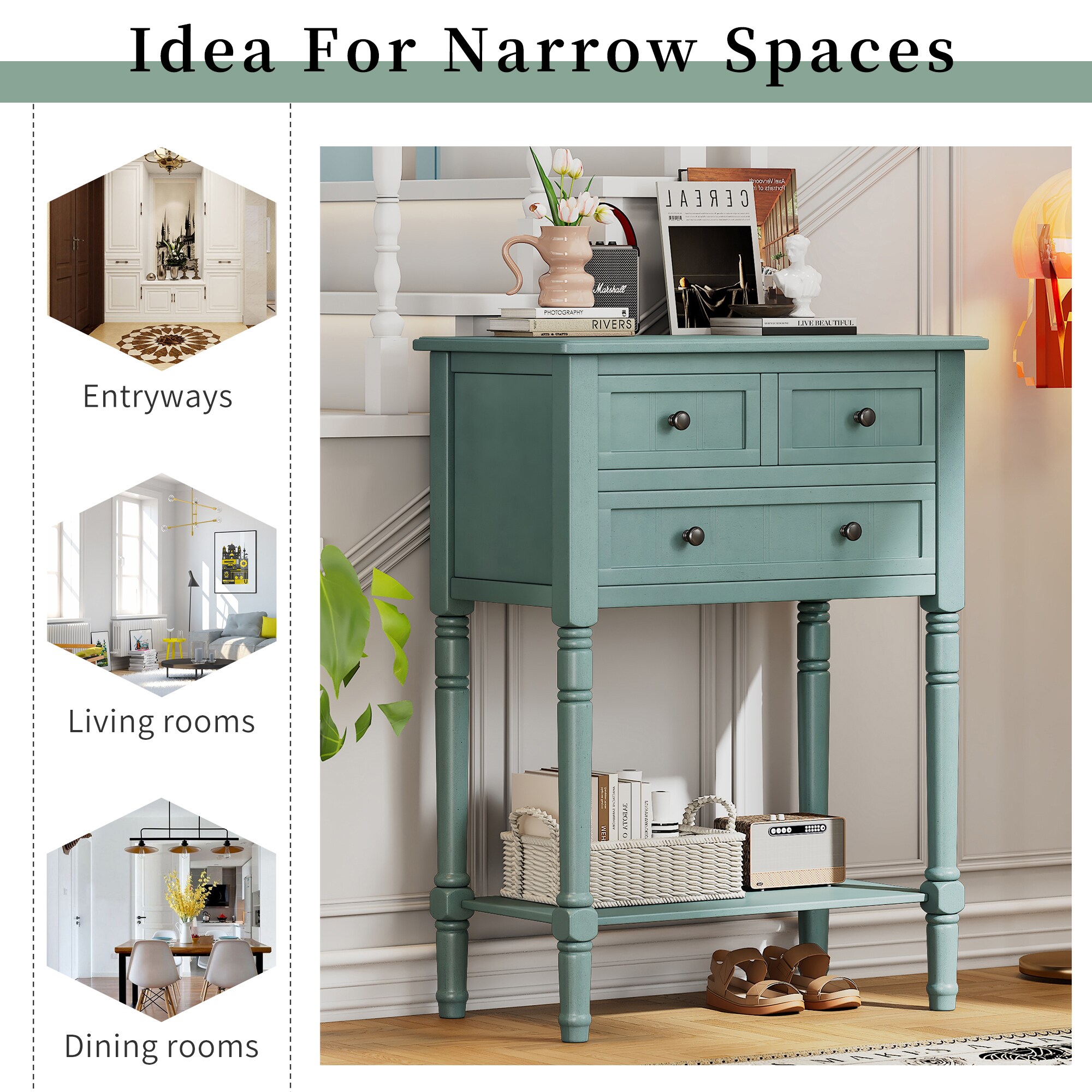 SINOFURN SYA330168BL Console-Sofa-Tables - View #16