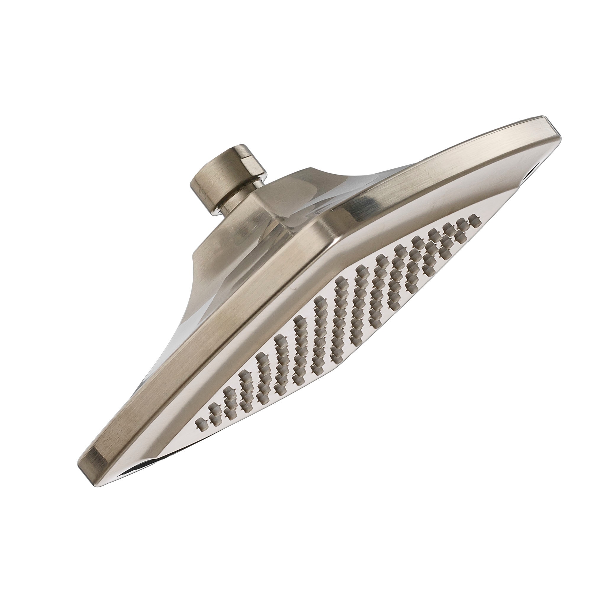 American Standard 1660509.295 Townsend 1.0 -Settings Satin nickel 6.125-in Square Fixed Shower Head 1.8 GPM