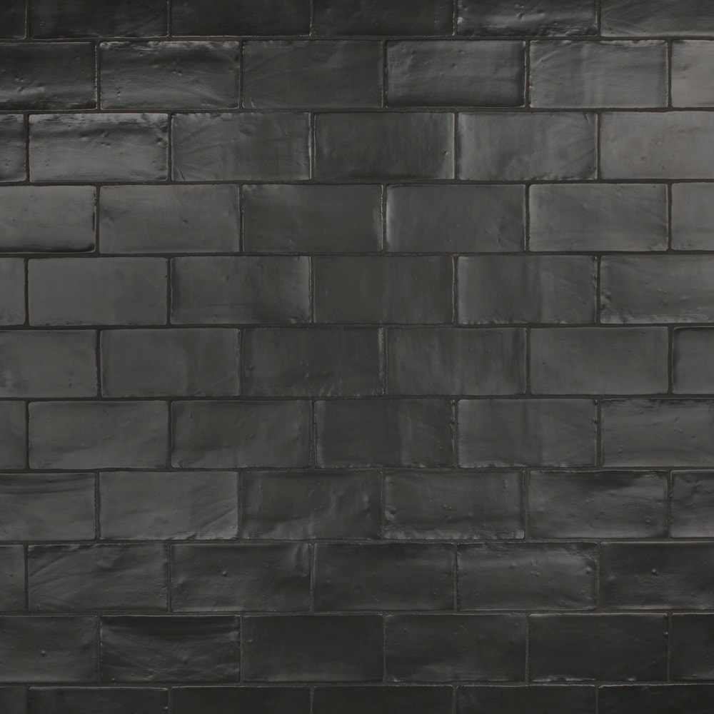 Affinity Tile WNU36CMN Chester Matte Nero 3-in x 6-in Satin Ceramic Subway Standard Wall Tile ( 5.72-sq ft Carton
