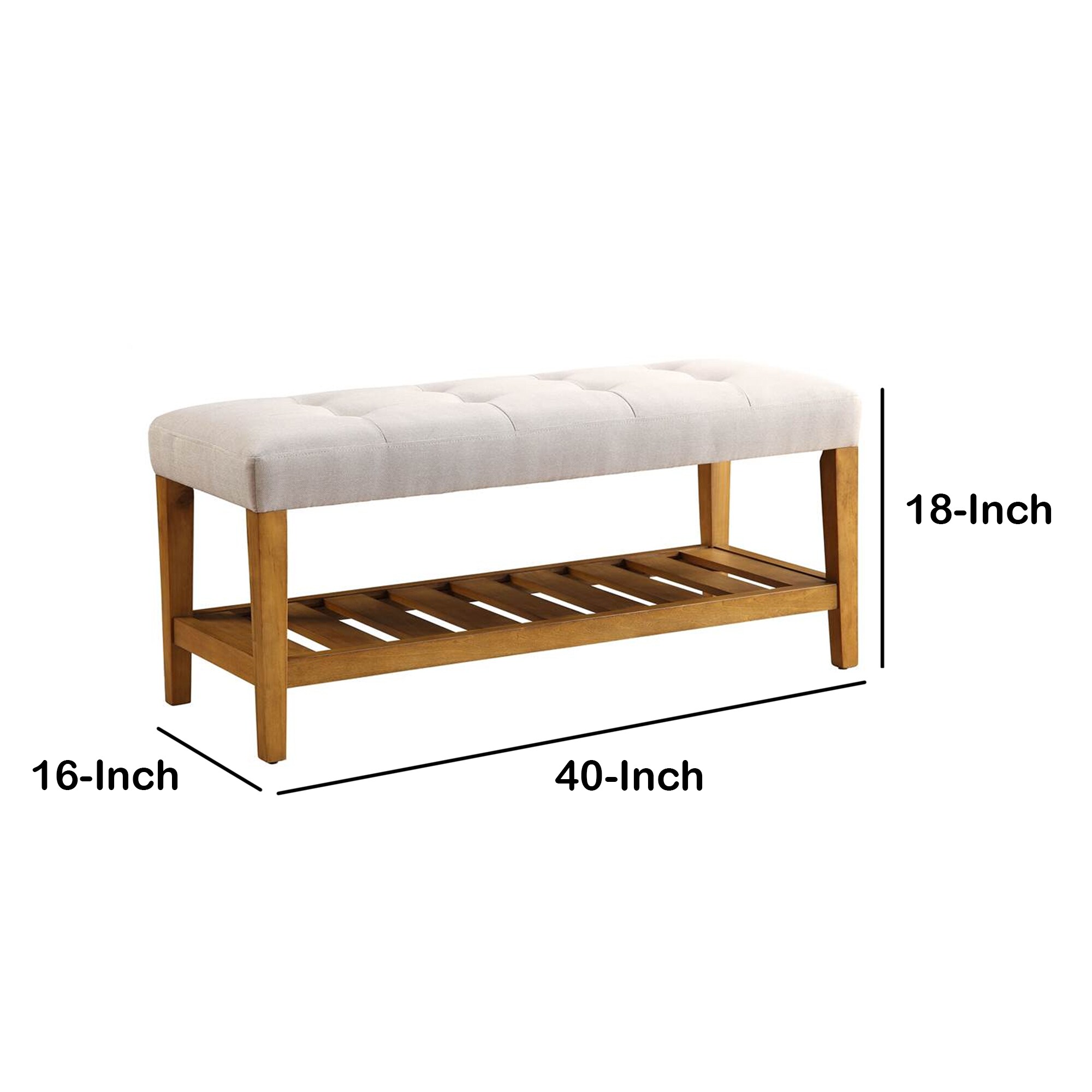 Benzara BM158808 bench - View #5