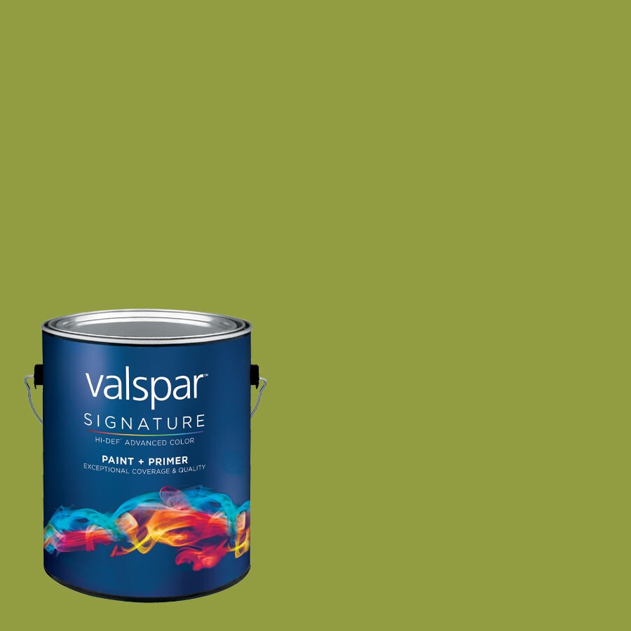 Creative Ideas for Color by Valspar CI44-CAMOGREEN98824 Semi-gloss Camo Green Pre-tinted Latex Interior Paint + Primer (1-Gallon)
