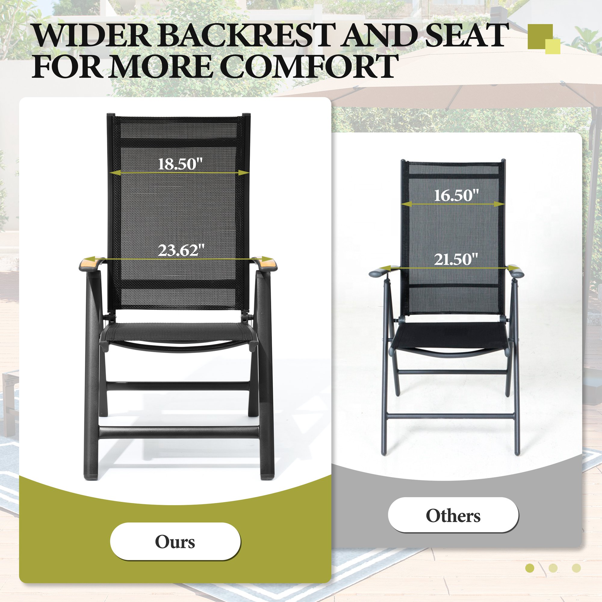 Crestlive Products CL-DC071BLK-2 Patio-Chairs - View #7