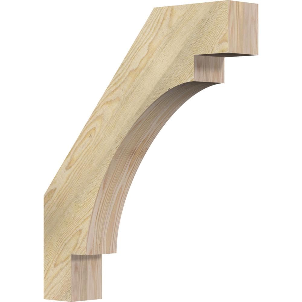 Ekena Millwork BRC04X22X26MRC00RDF 4-in x 22-in x 26-in Douglas Fir Unfinished Wood Merced rough sawn