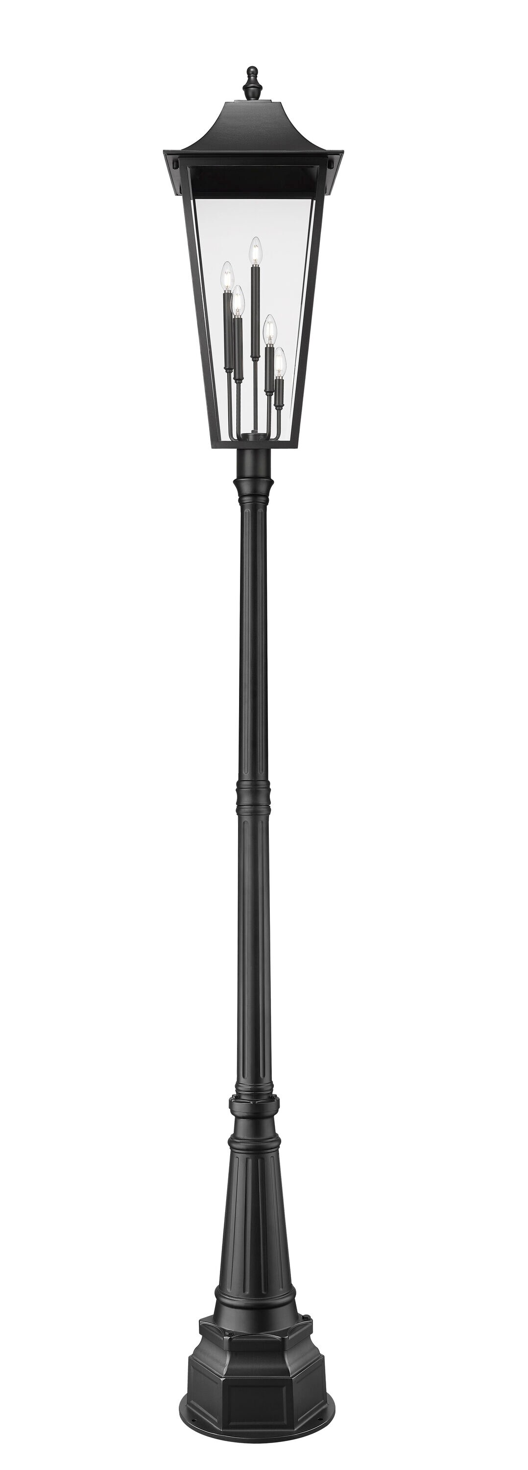 Z-Lite 5008PHXXLR-564P-BK Complete-Post-Lights - View #5