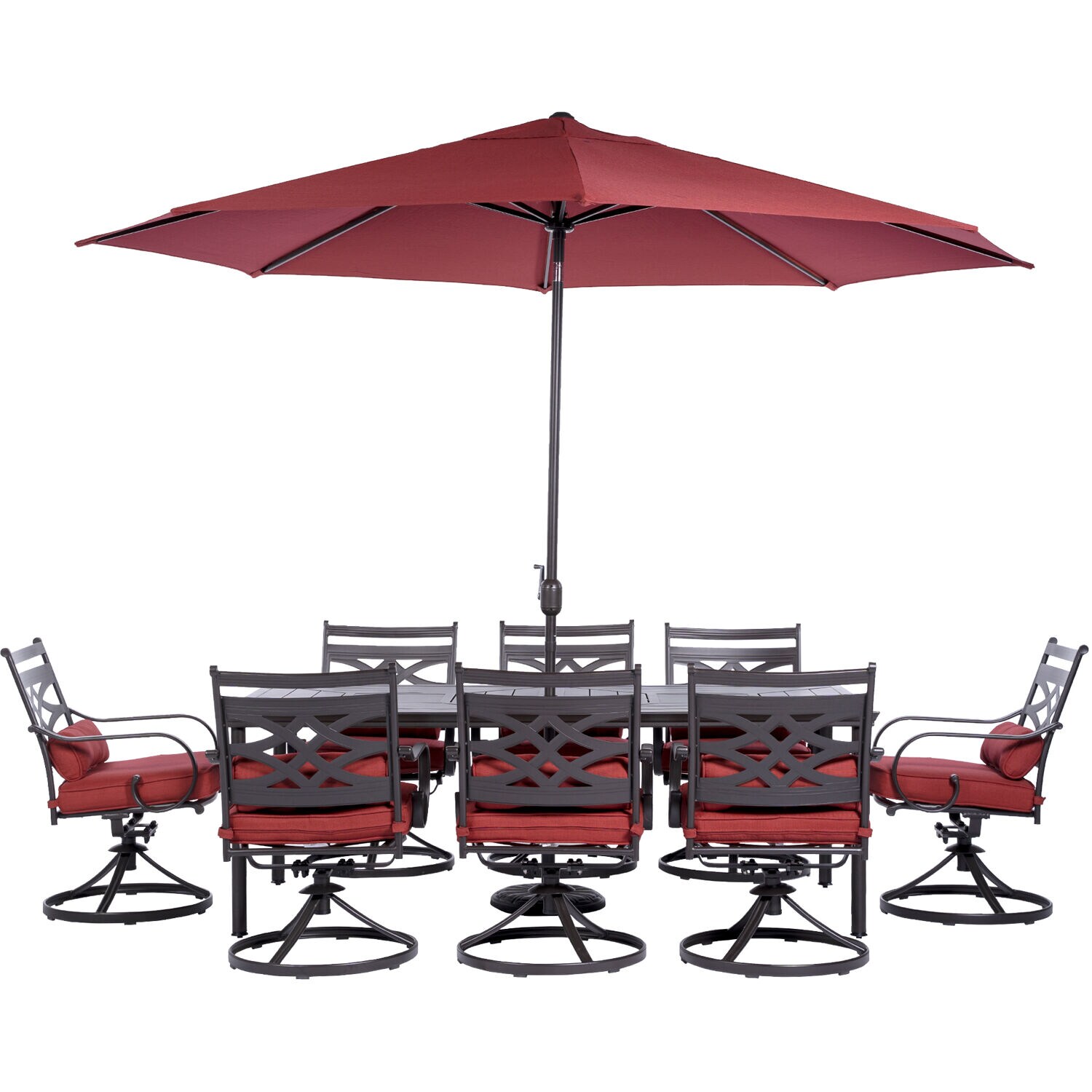 Hanover MCLRDN9PCSW8-SU-C Patio-Dining-Sets - View #2