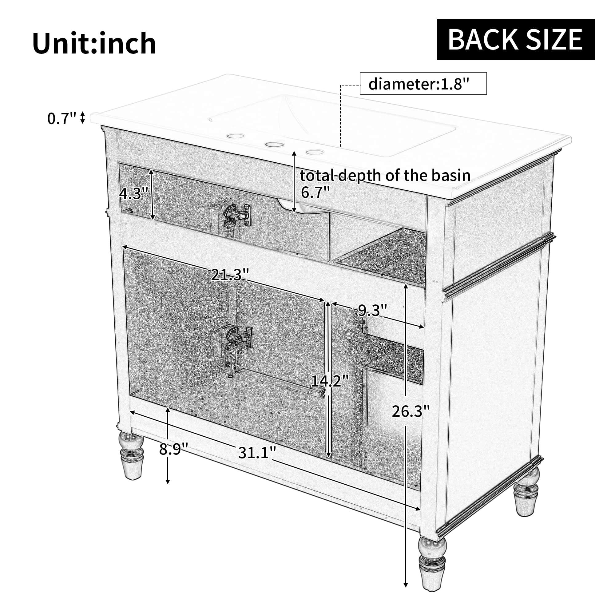 Roomfitters RF-N759P340019E Bath-Vanity-Combo - View #6