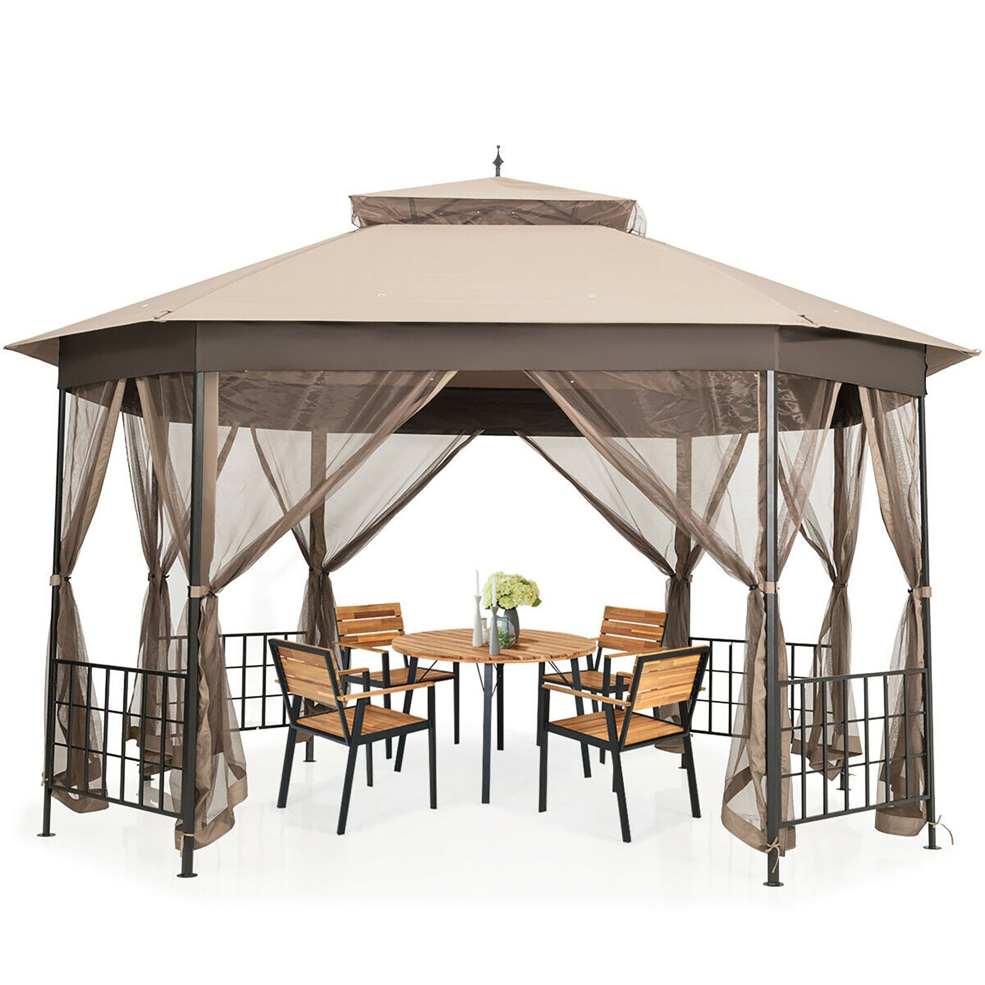CASAINC CS-ORUS-731BE Wood-Resin-Gazebos - View #6