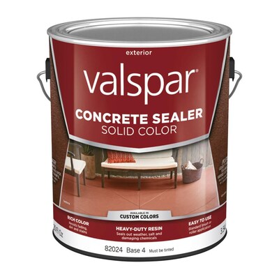 Valspar Tintable Base 4 Solid Concrete Sealer 1 Gallon In The Stains Sealers Department At Com - Lowe S Concrete Paint Color Chart