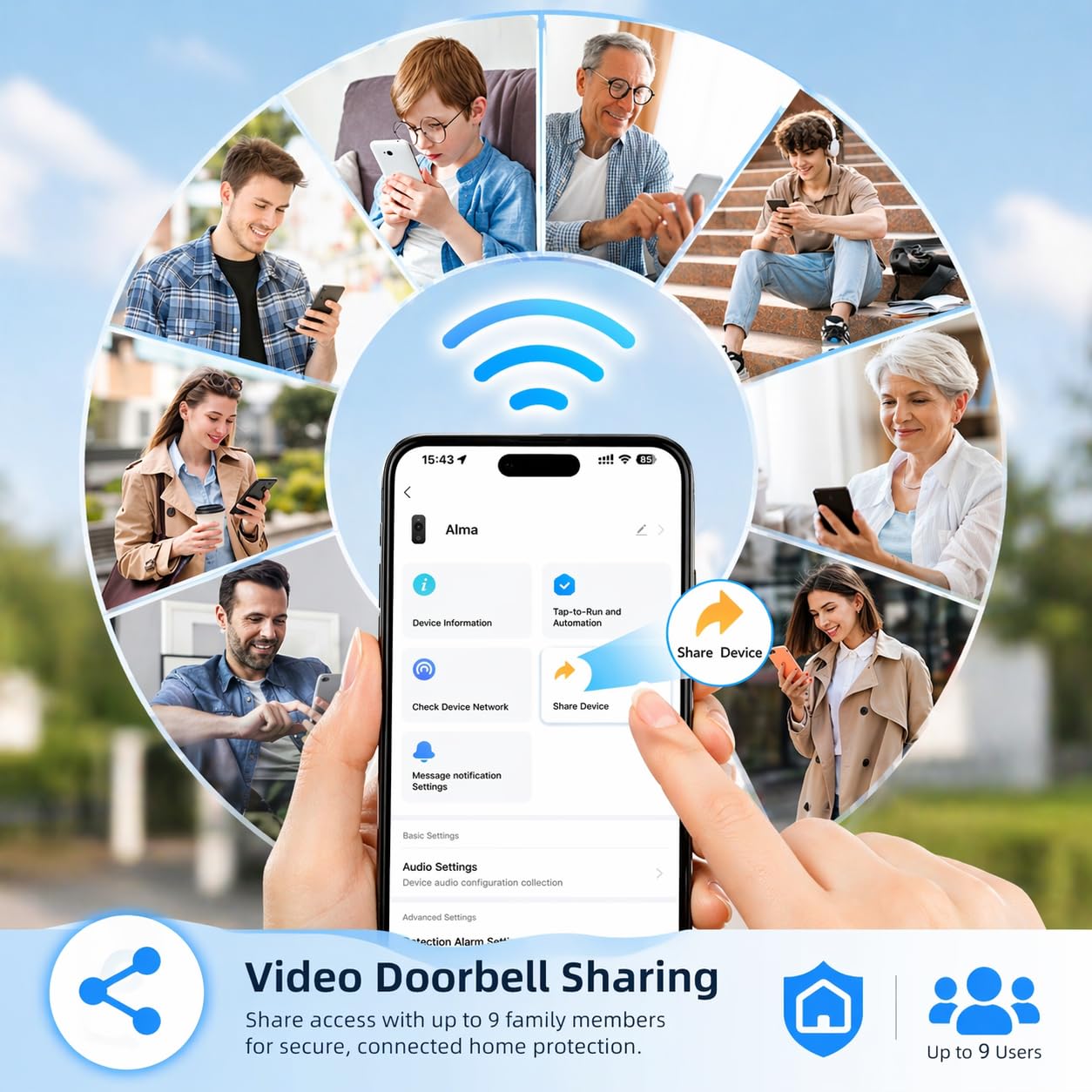 Adrinfly LAD0804D292 Video-Doorbells - View #6
