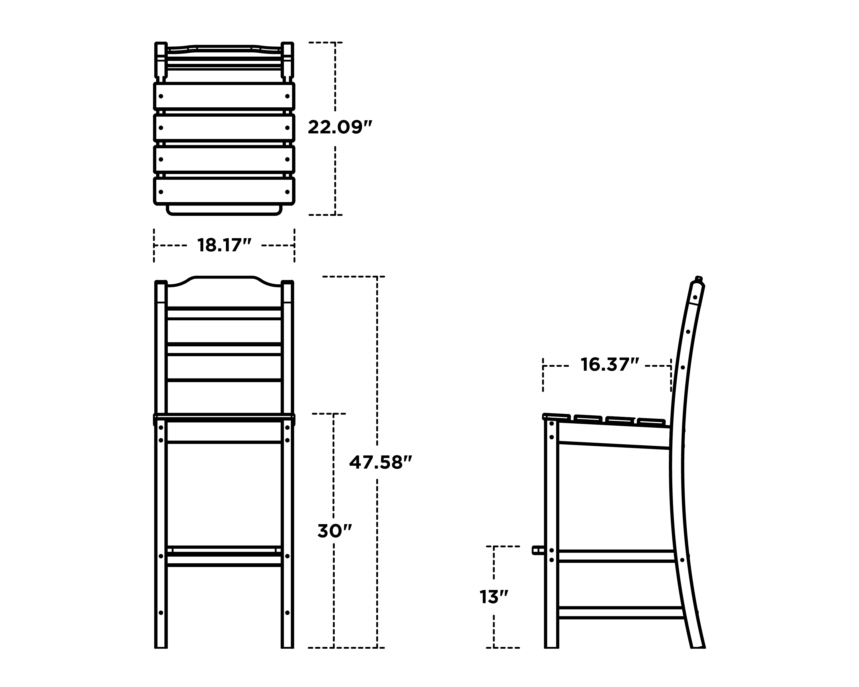 POLYWOOD ARTLD102GY Patio-Chairs - View #6