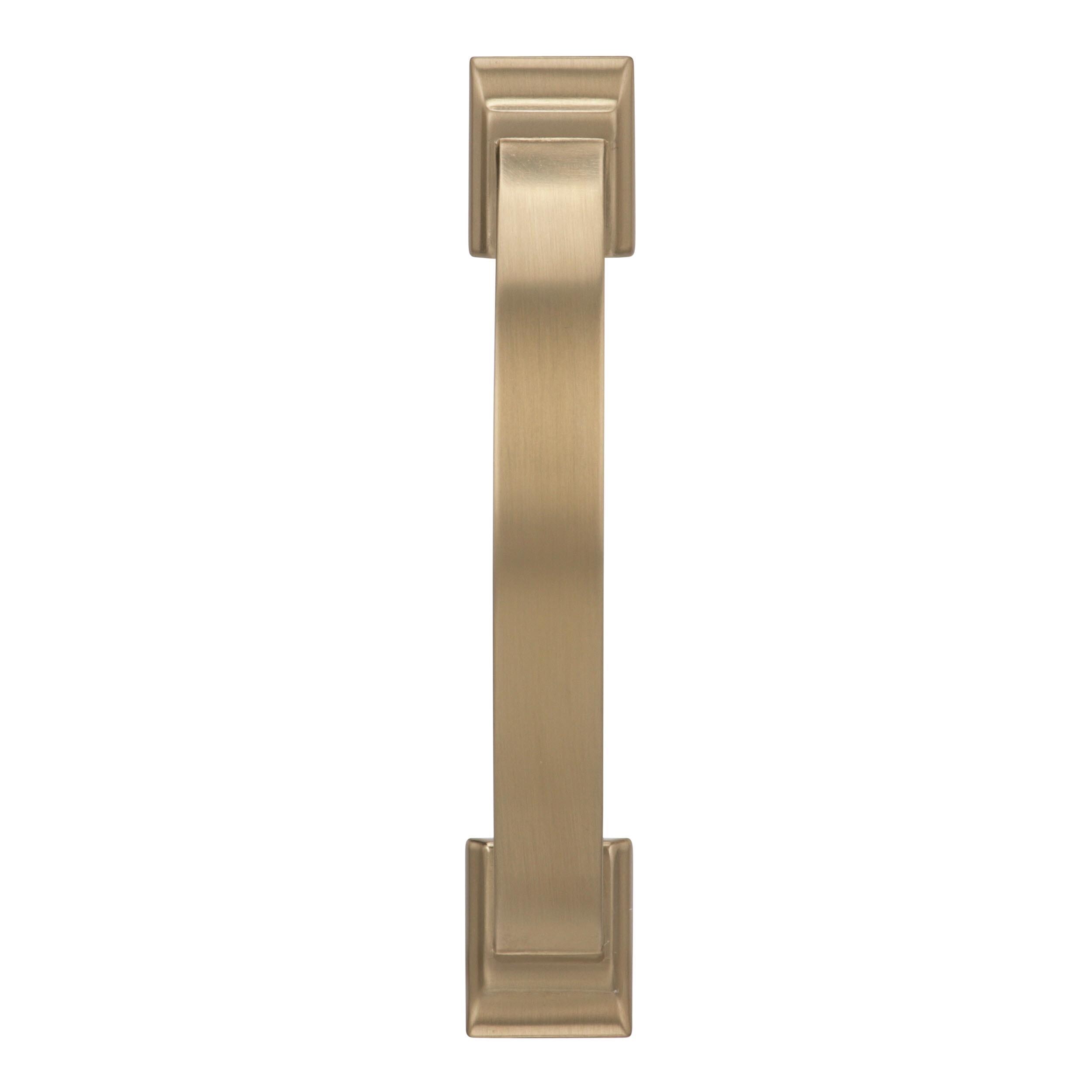 Golden Champagne Arch Cabinet Pull with Mounting Hardware