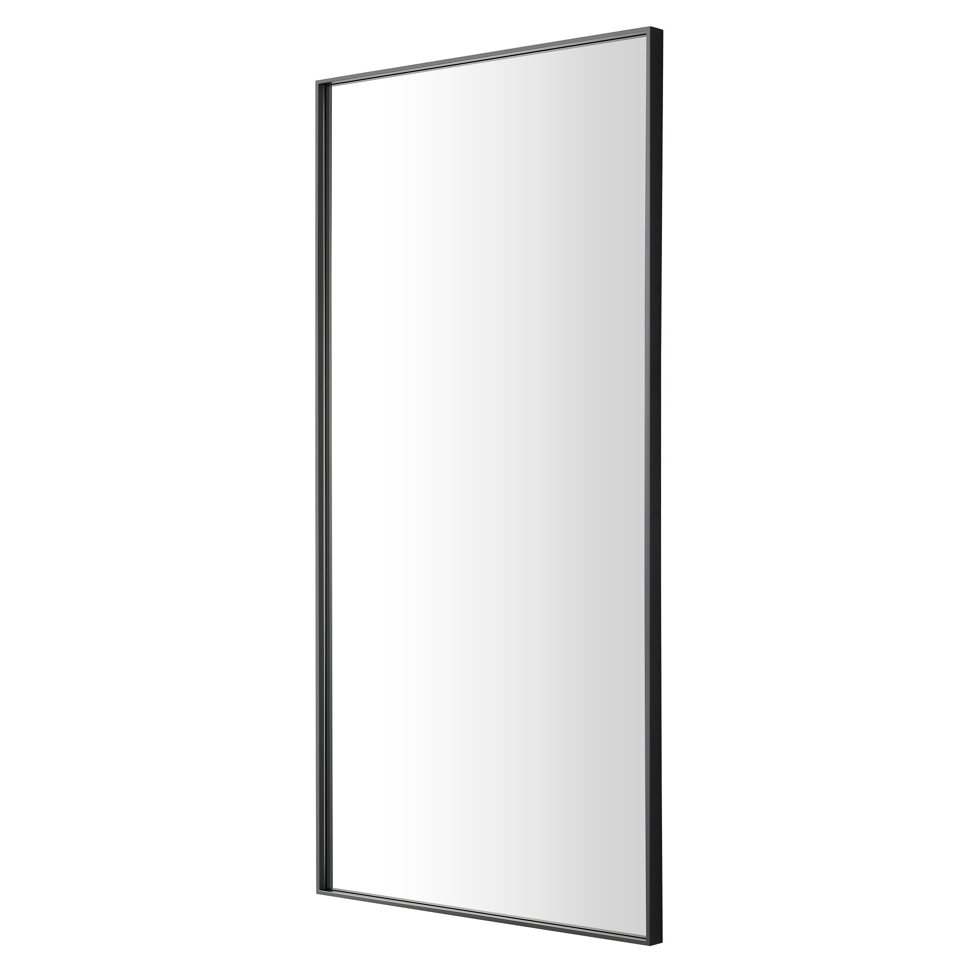 GETLEDEL 40-in x 20-in Framed Bathroom Vanity Mirror (Black) in the ...