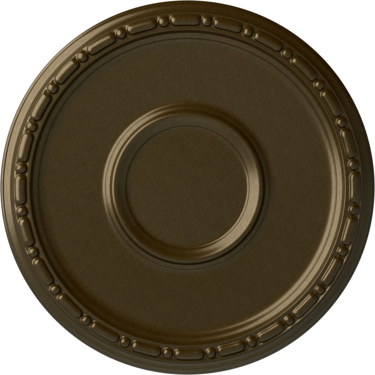 Ekena Millwork CM16MDBRS Medea 16.5-in W x 16.5-in L Painted Brass Polyurethane Whole Ceiling Medallion