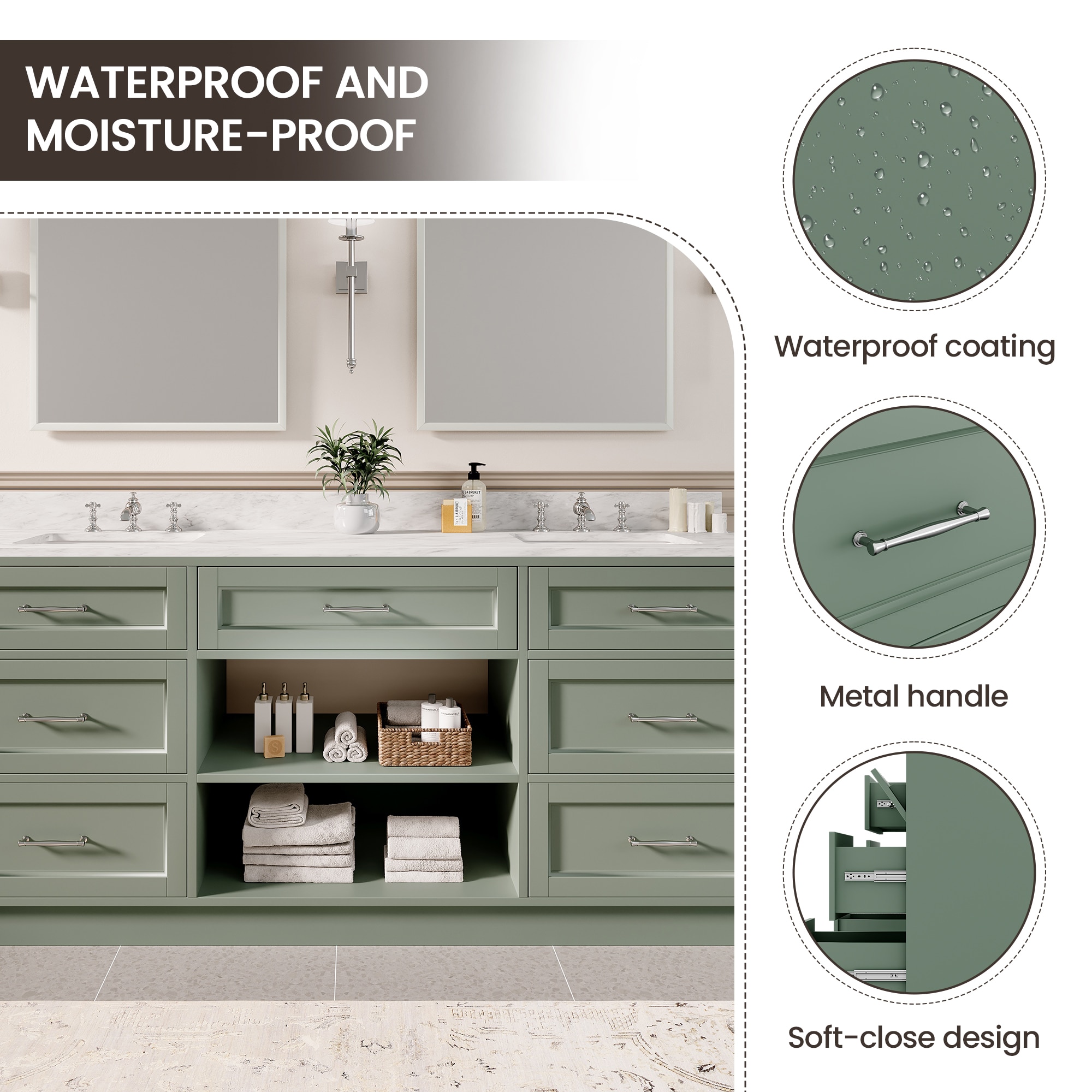 JEAREY JE-XNECWSF-YW Bath-Vanity-Combo - View #5