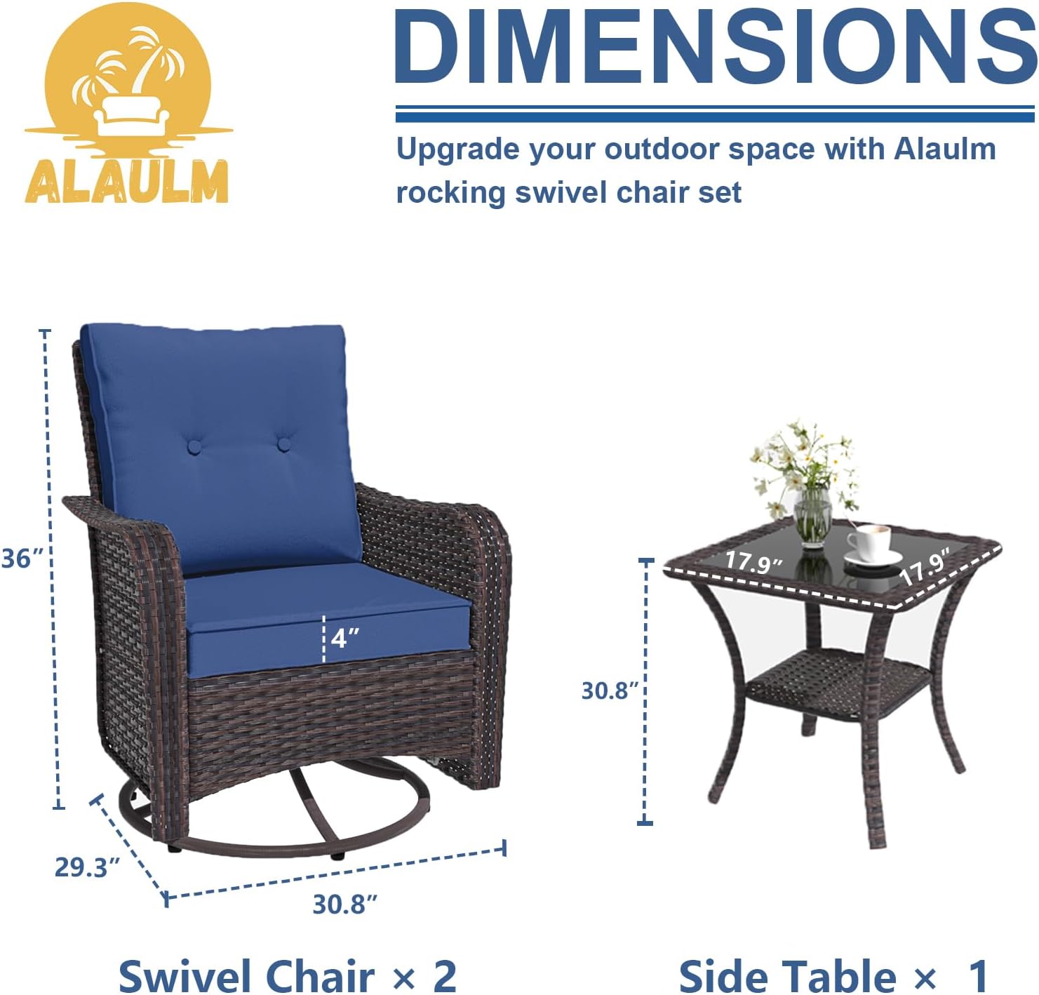 ALAULM LS-SRC-NAVY Patio-Chairs - View #5
