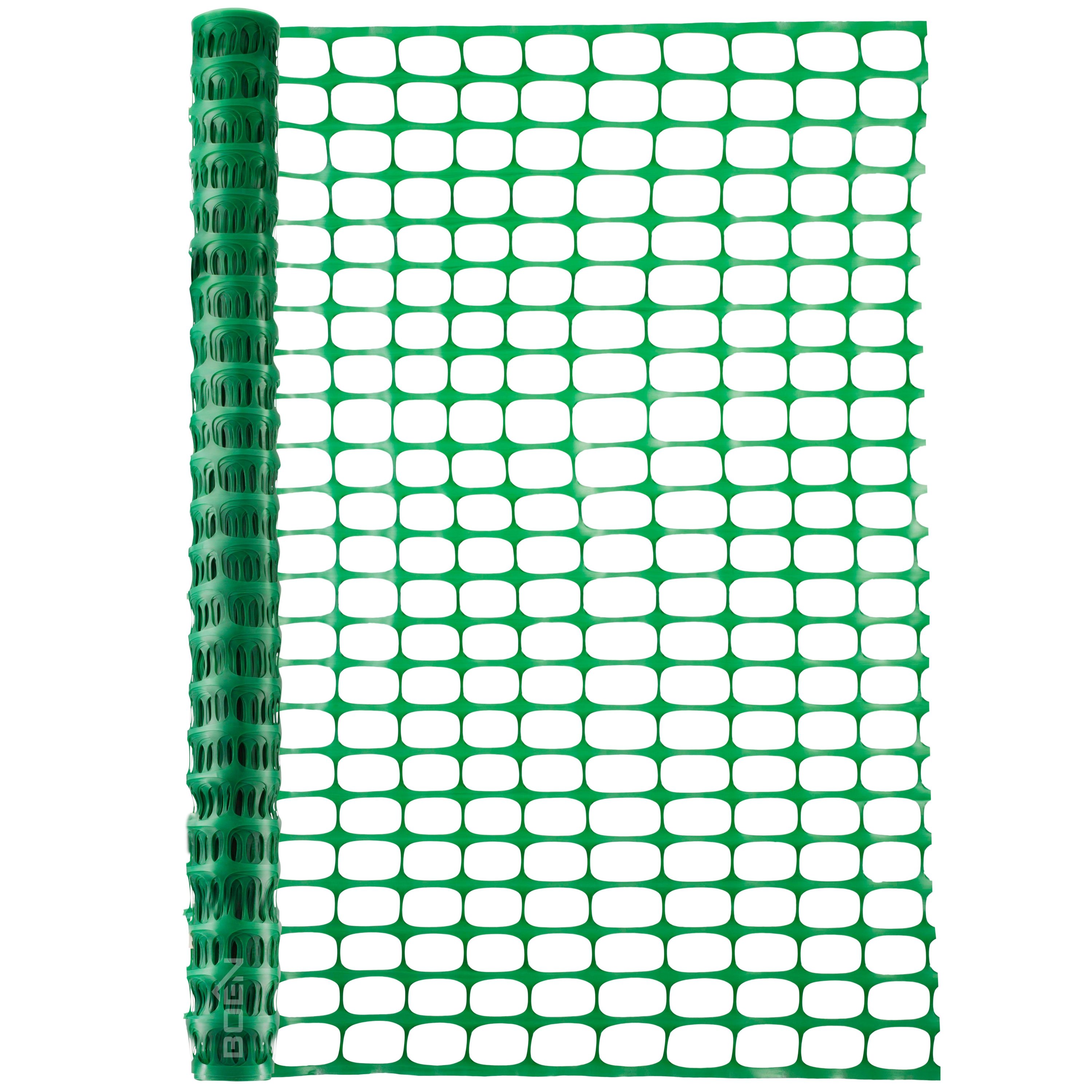 Boen 4' x 100' Green Safety / Snow Fence - O-Ring