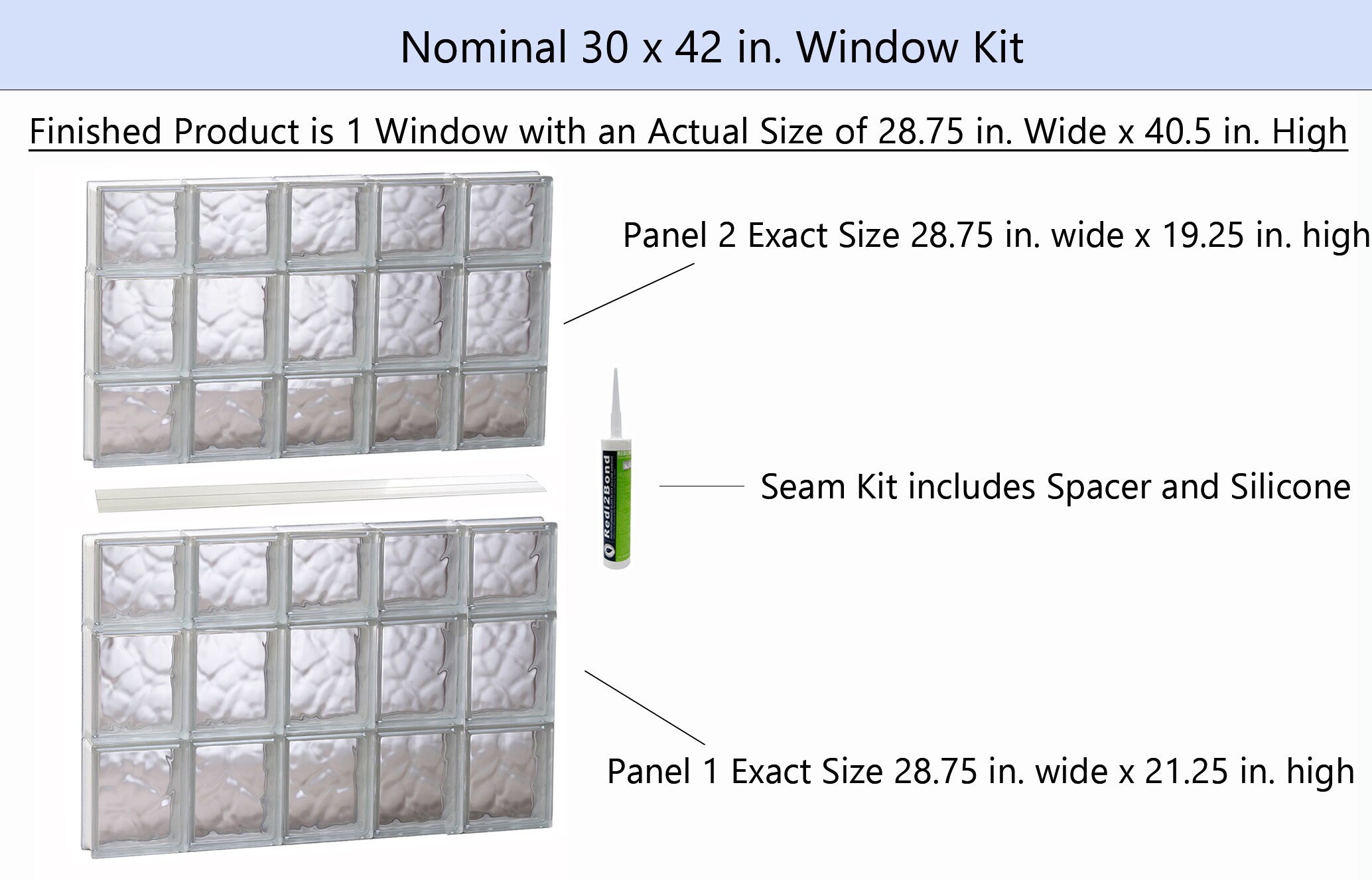 REDI2SET S3042DC Glass-Block-Windows - View #2