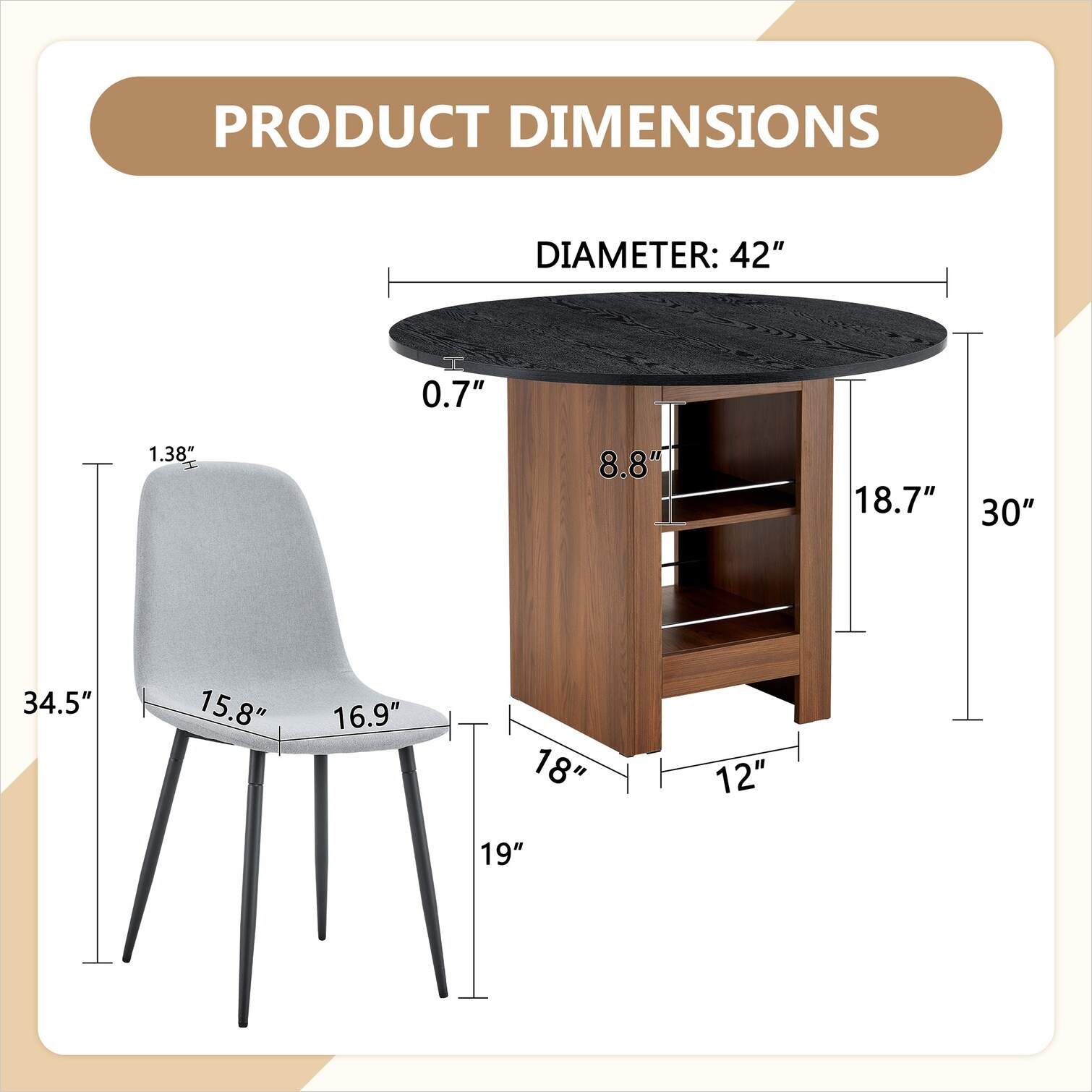 Watnature ZVLUJXEVIO62 Dining-Sets - View #4