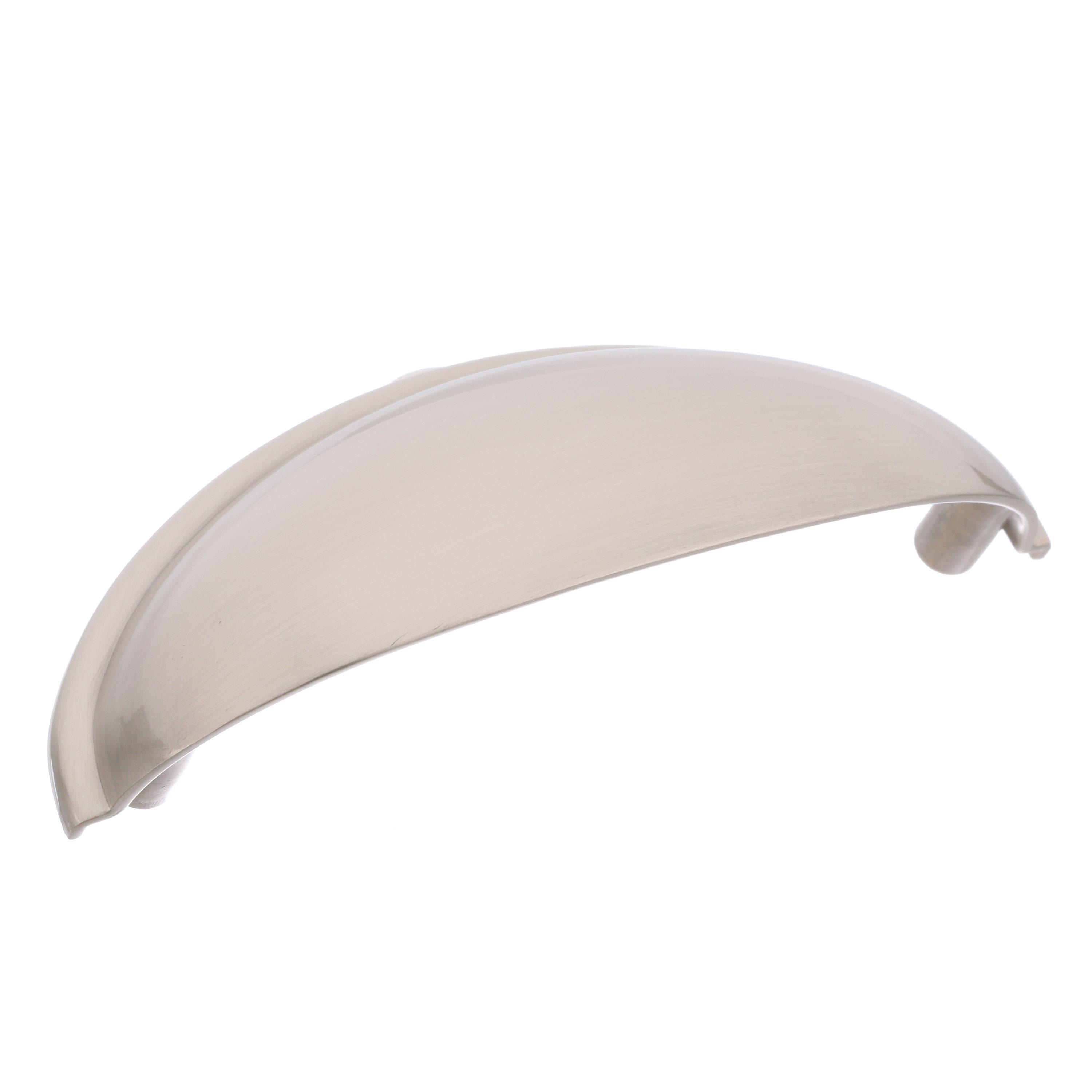 Amerock 10VMP22094G10 Ravino 3-in , 76mm Center to Center Satin Nickel Oval Cup 10 -Pack
