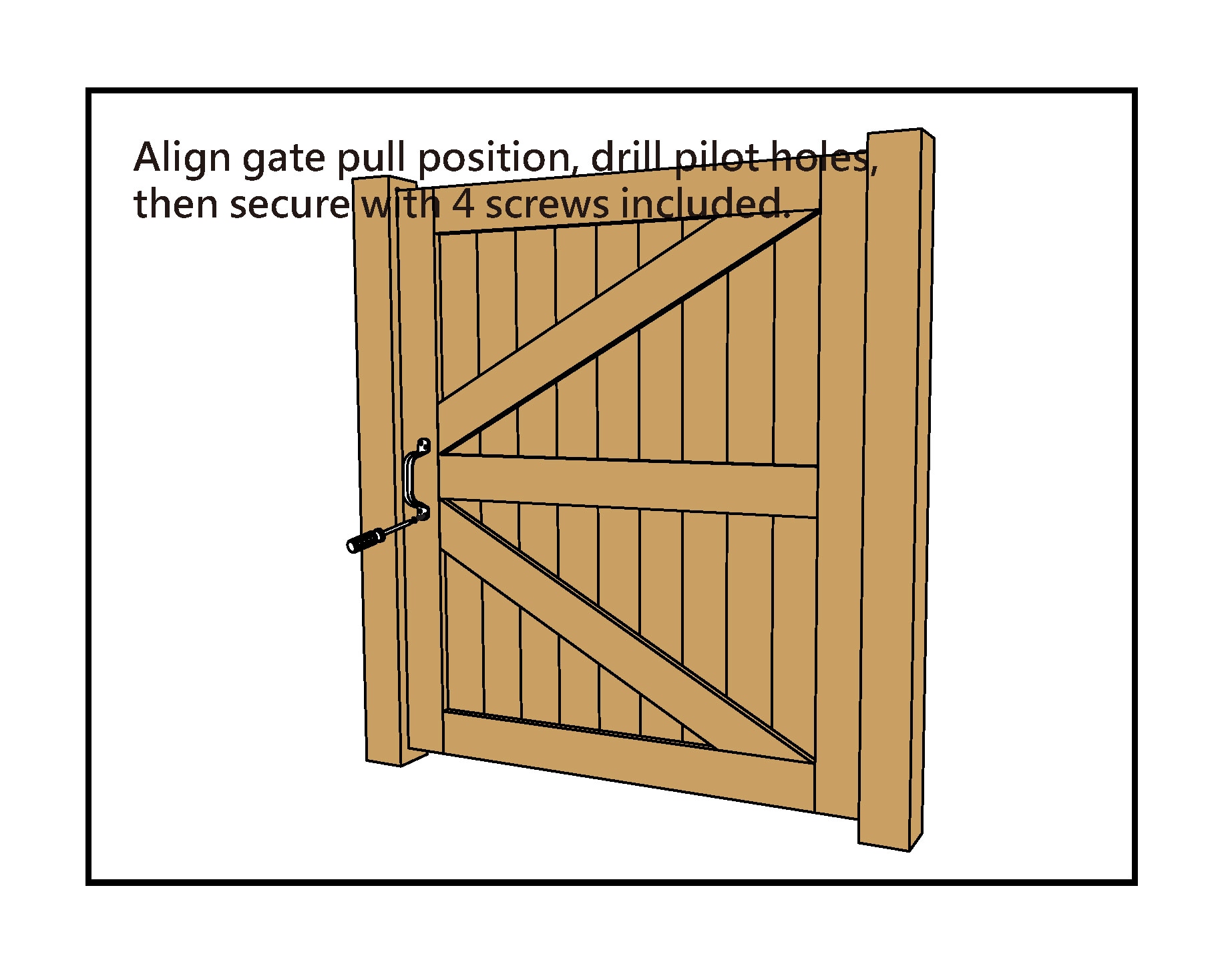 RELIABILT 23168ZCXLG Screen-Storm-Door-Handles - View #3