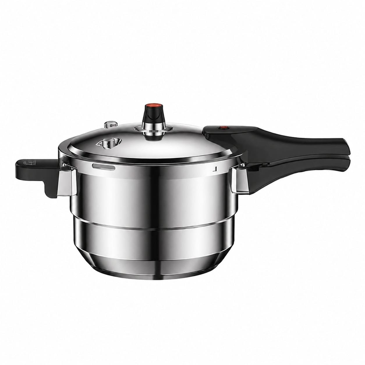 Aoibox  6 L Stainless Steel Pressure Cooker with Steaming Rack 80 kPa High Pressure Gas and Induction Canner