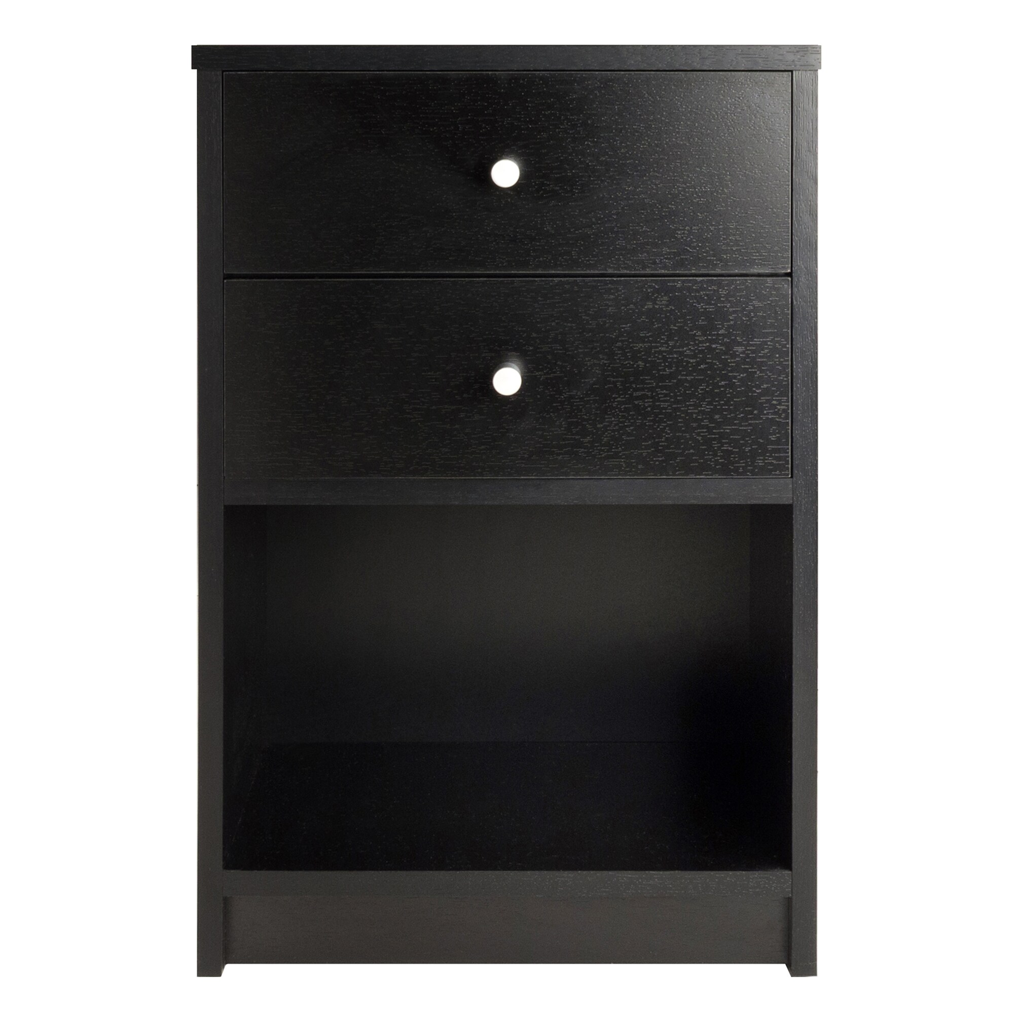 winsome wood ava black nightstand