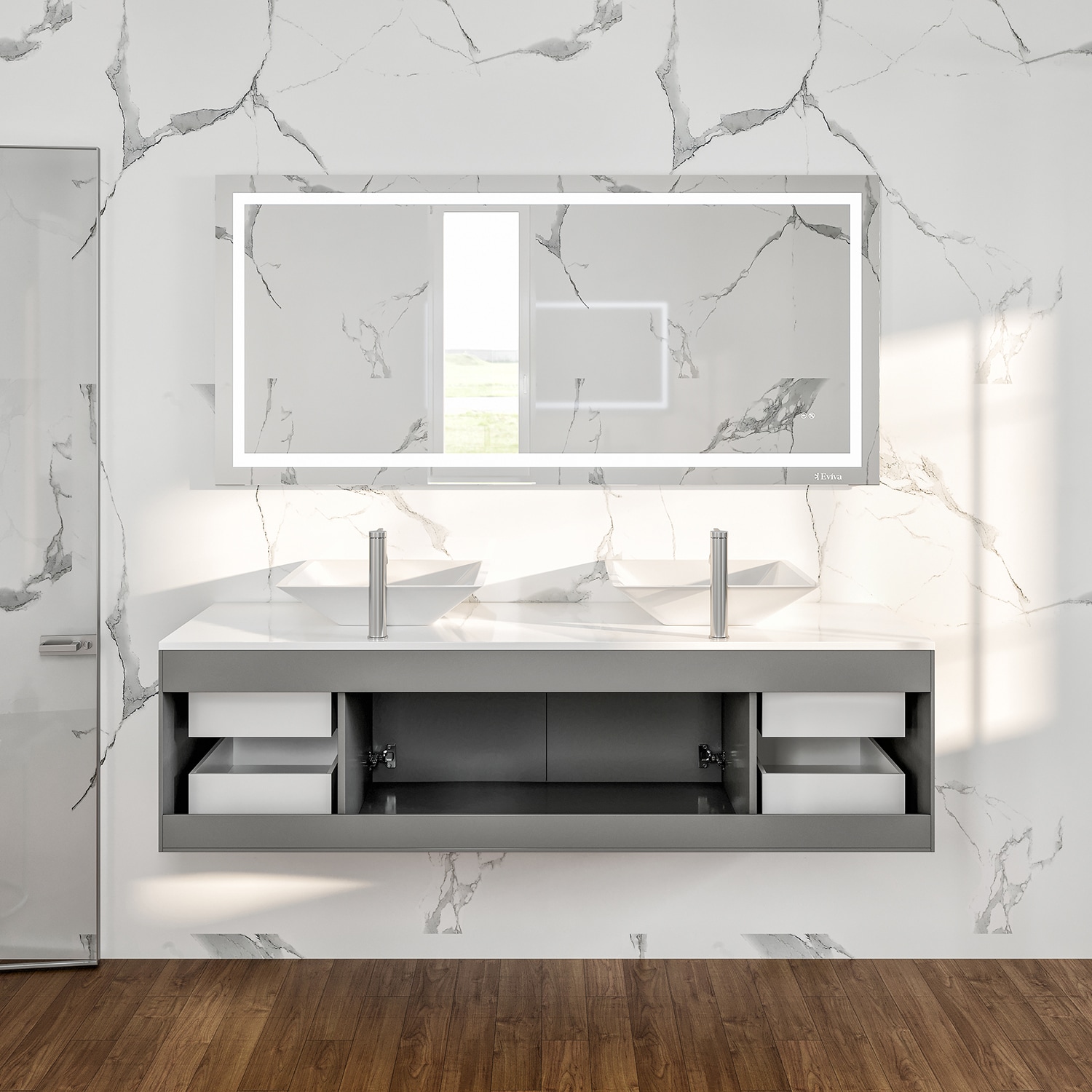 Eviva EVVN147-60GR Bath-Vanity-Combo - View #7