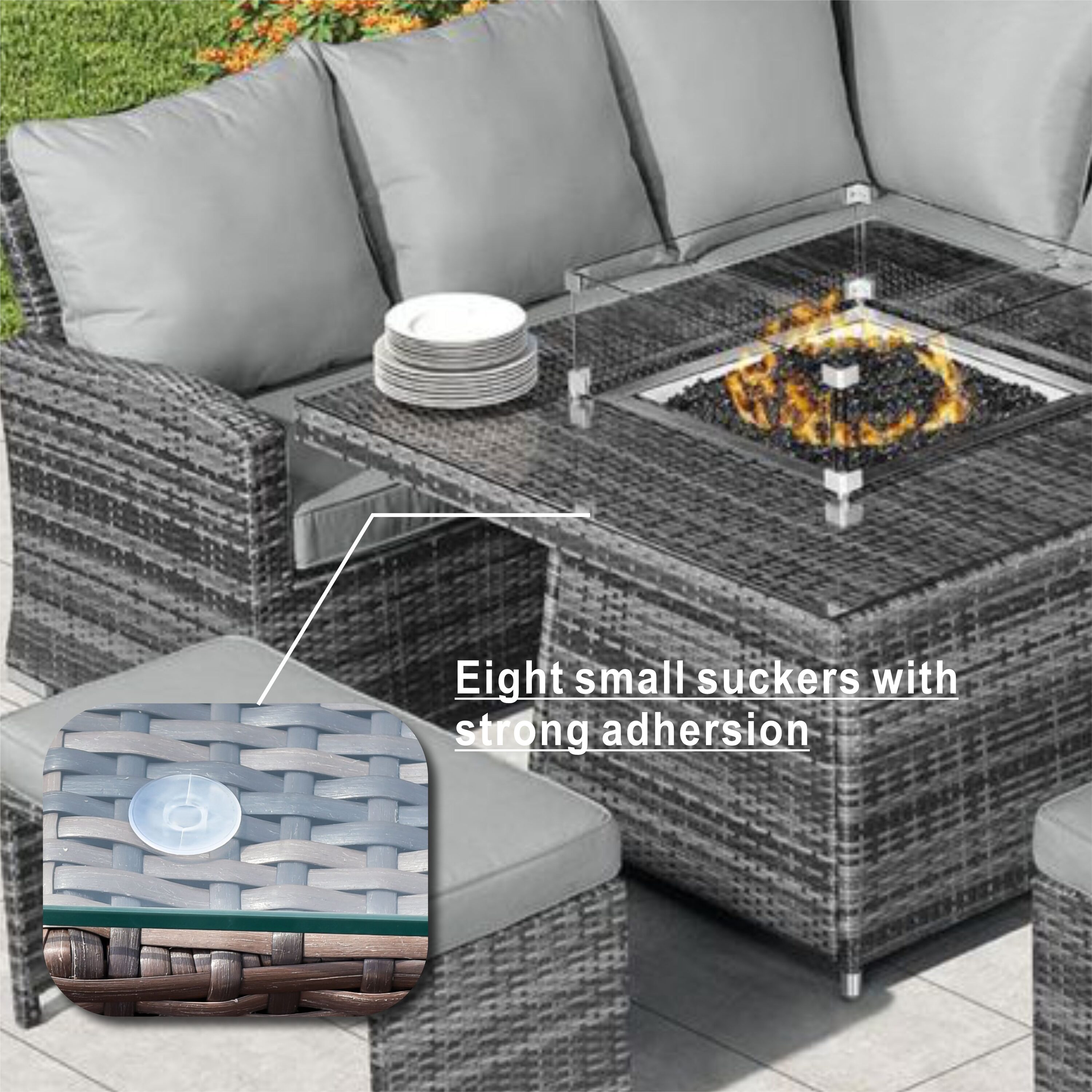 Direct Wicker DWF-16700 Patio-Conversation-Sets - View #7