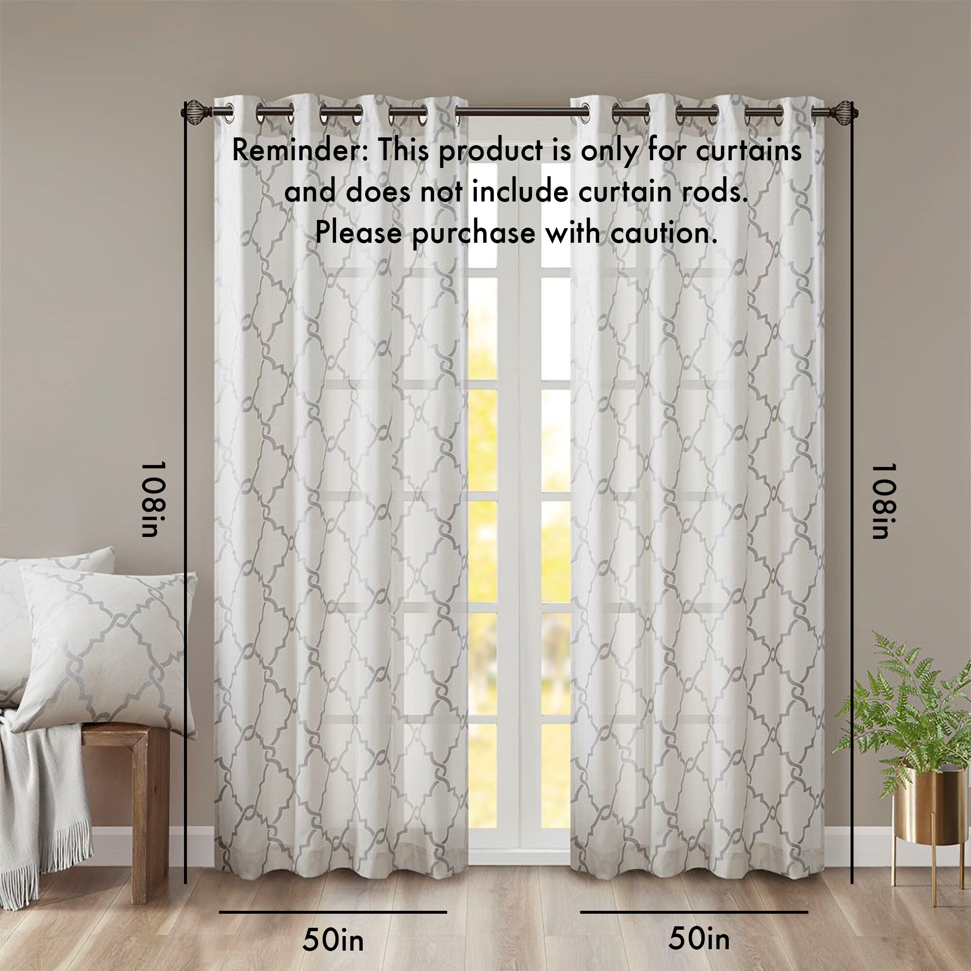 LUXEYARD DS-M-BAC02143 curtains - View #3