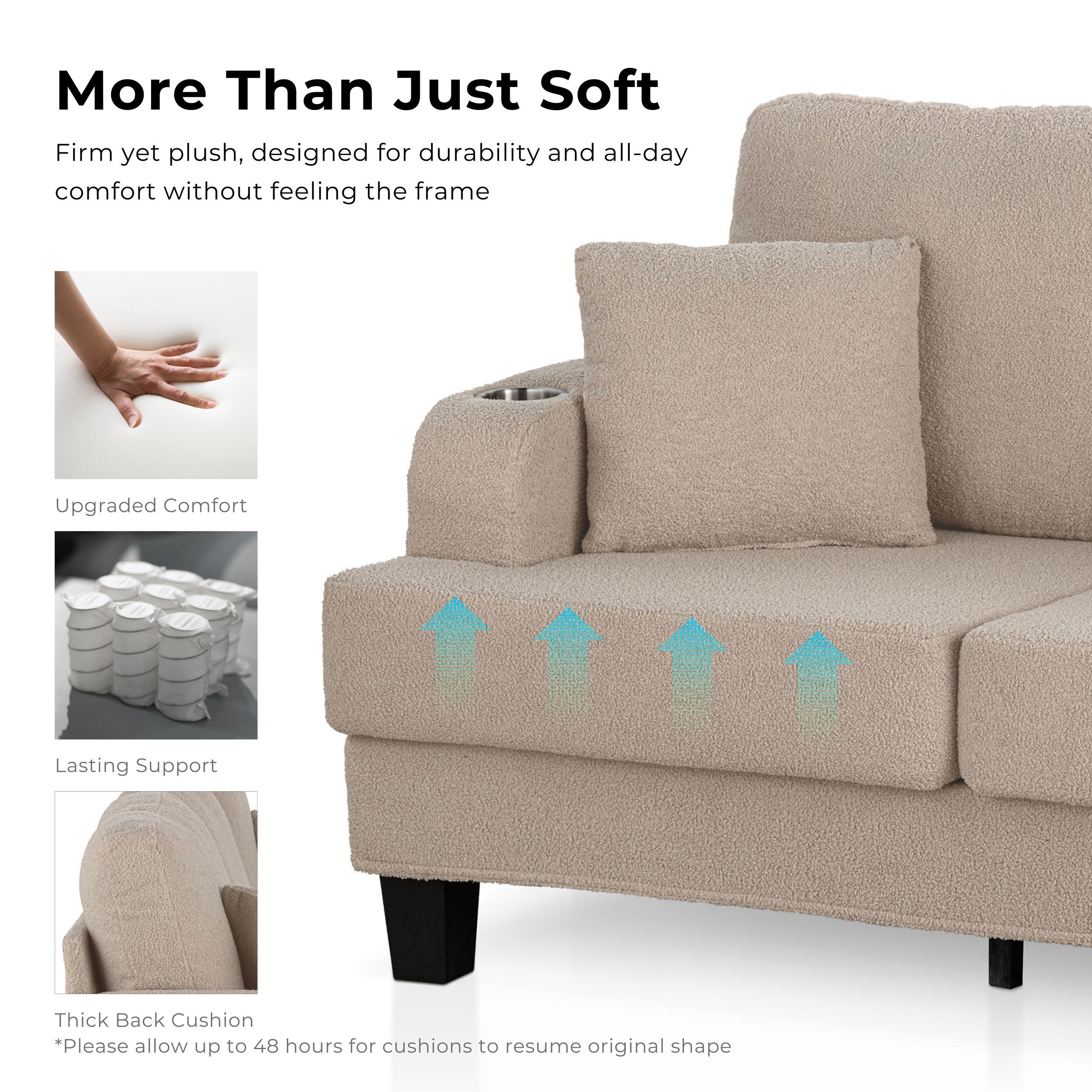 Furniture of America IDF-SL6936BG-SF Sofas-Loveseats - View #13