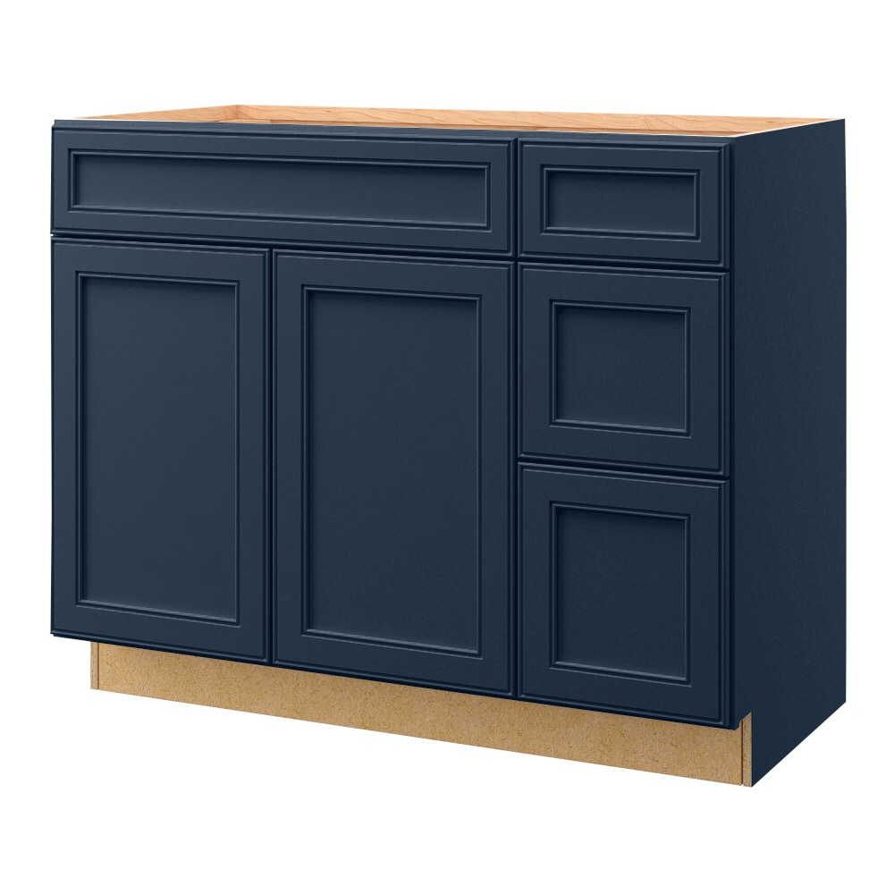 allen + roth 56338SH Southam 42-in Navy Bathroom Vanity Base Cabinet without Top