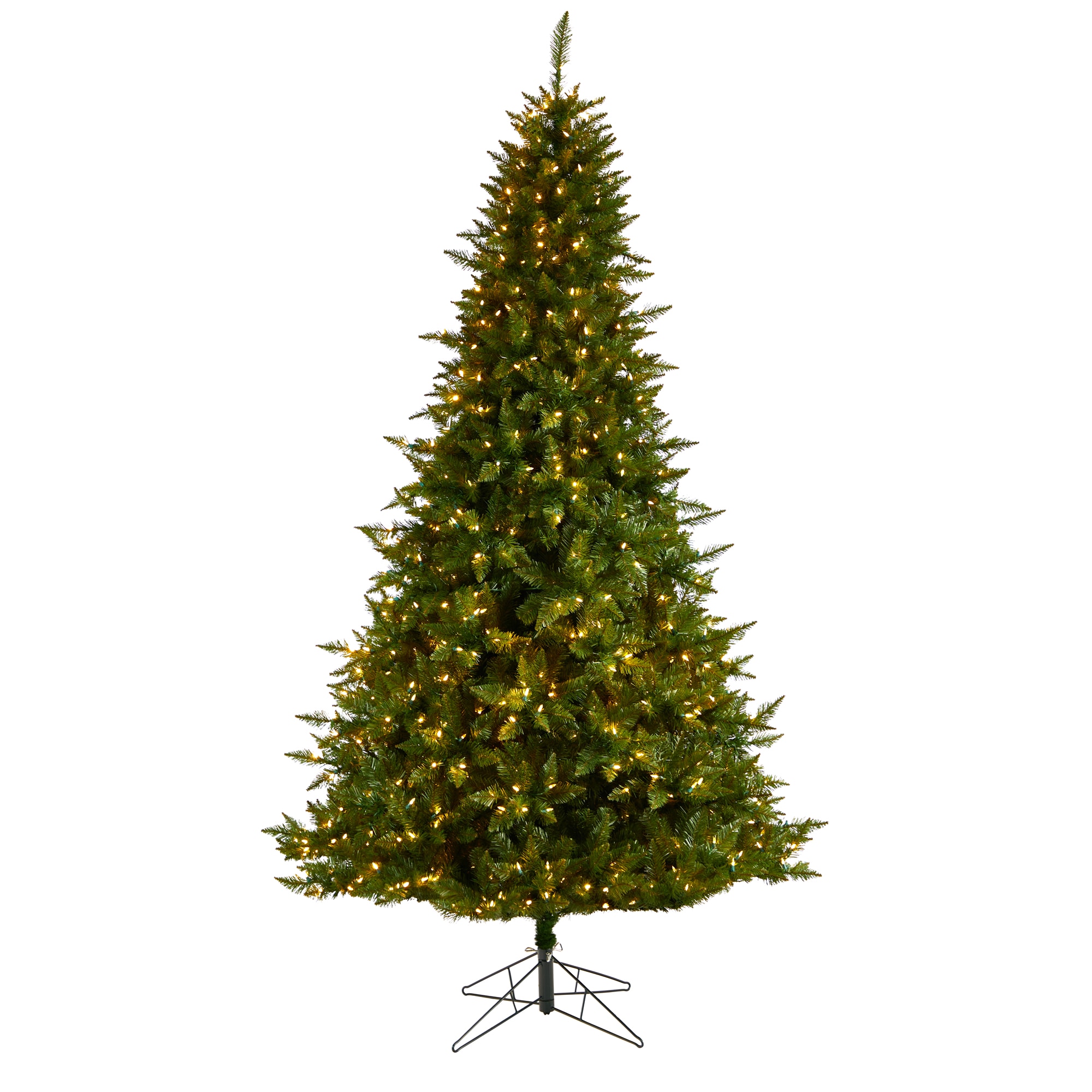 Nearly Natural T3289 9-ft Spruce Pre-lit Artificial Christmas Tree with White LED Lights