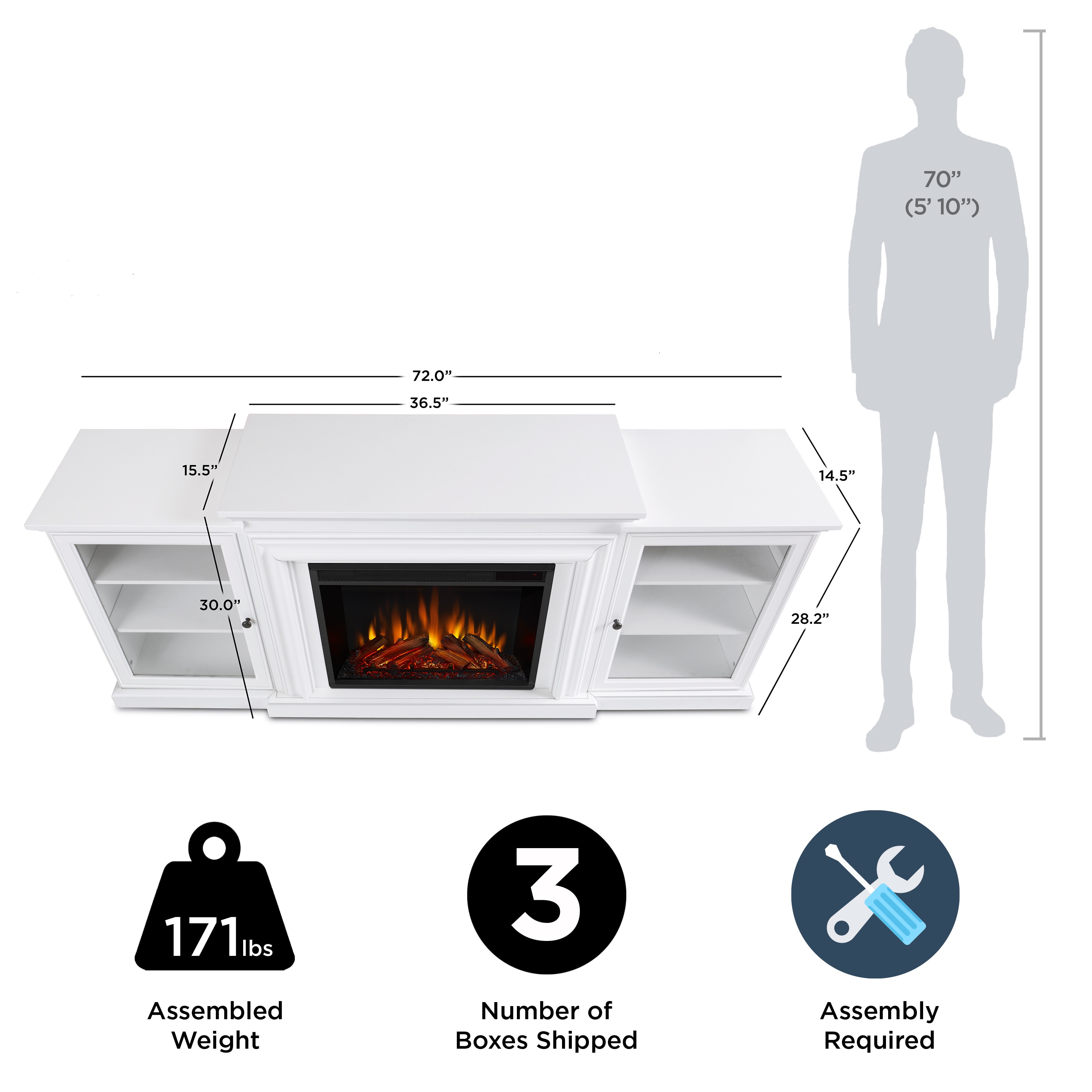 Real Flame 7740E-W Electric-Fireplaces - View #8