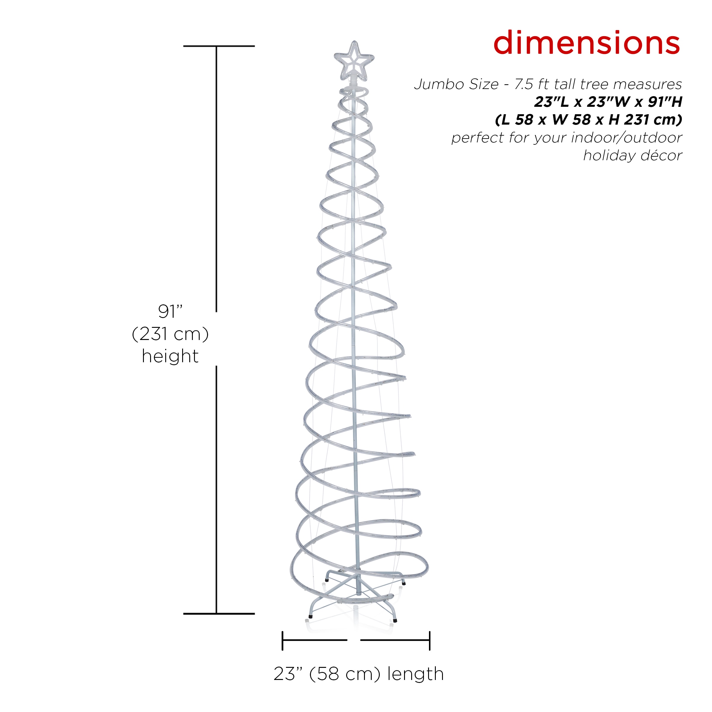 Alpine Corporation CEY223L-MC Artificial-Christmas-Trees - View #2